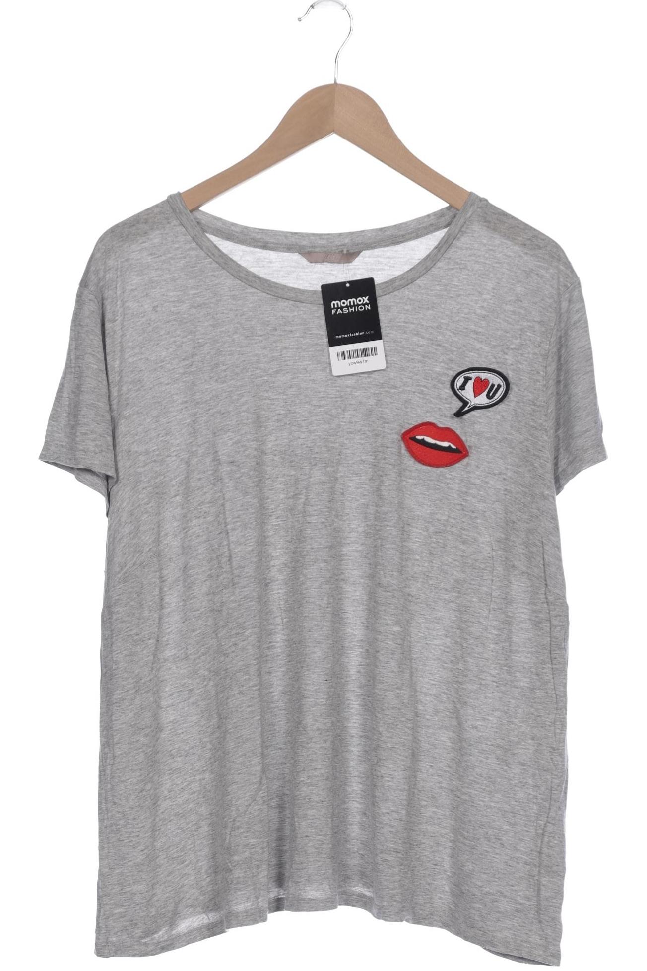 

H&M Damen T-Shirt, grau, Gr. 46