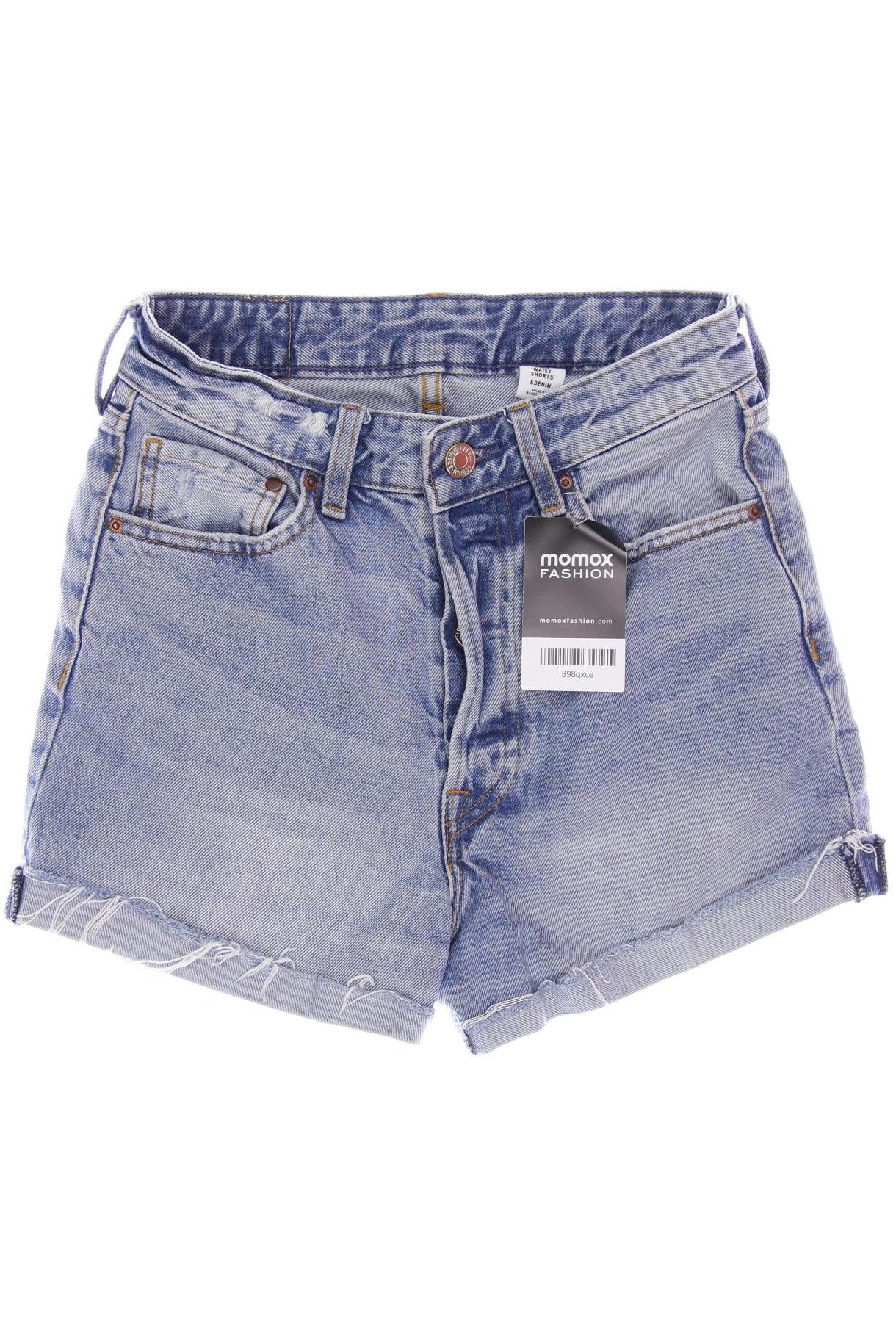 

H&M Damen Shorts, blau, Gr. 34