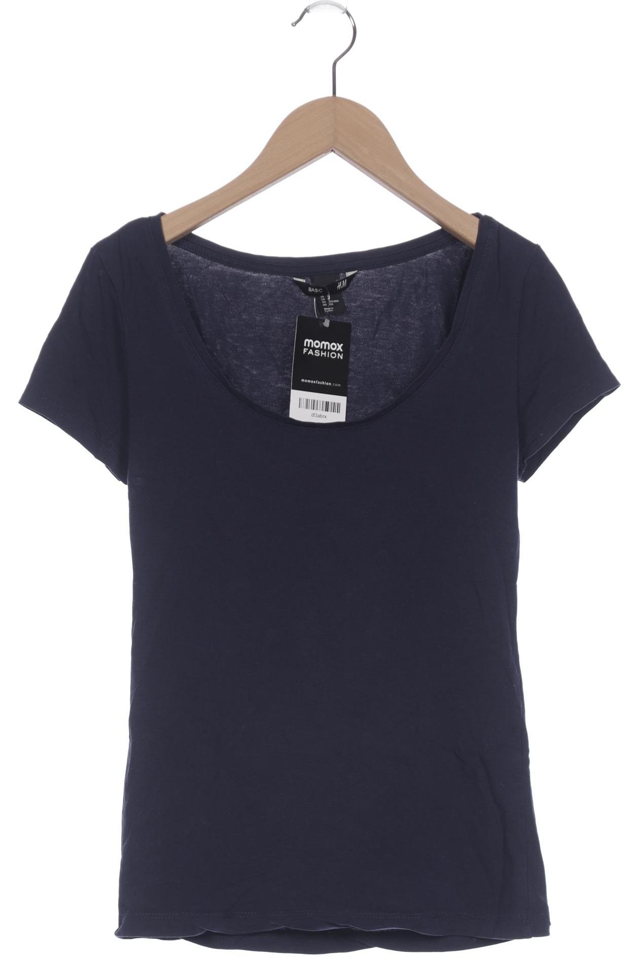 

H&M Damen T-Shirt, marineblau, Gr. 36