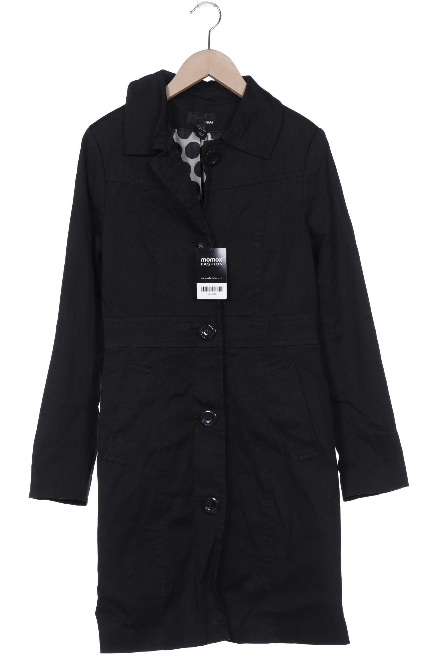 

H&M Damen Mantel, schwarz, Gr. 36