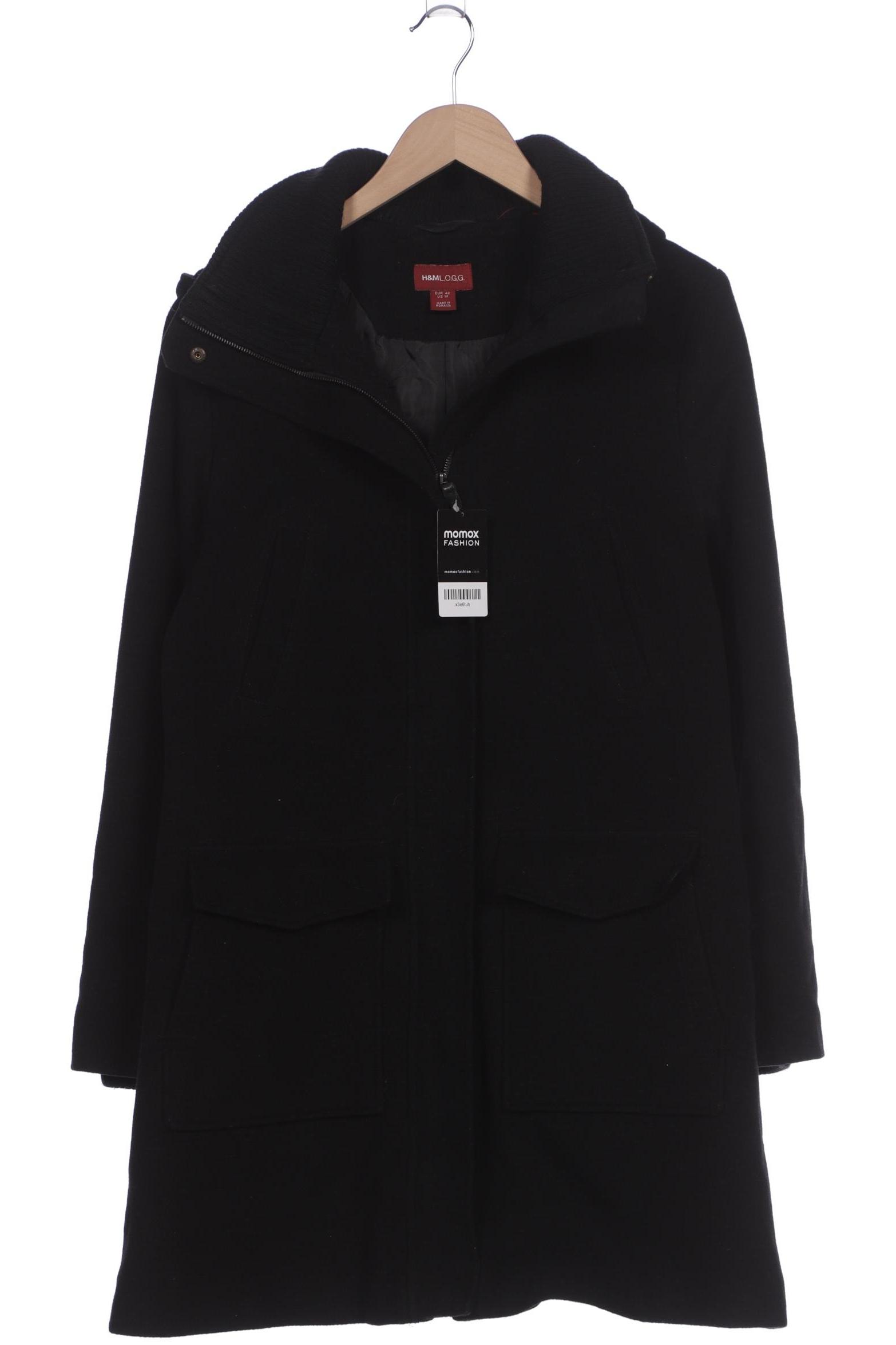

H&M Damen Mantel, schwarz, Gr. 42