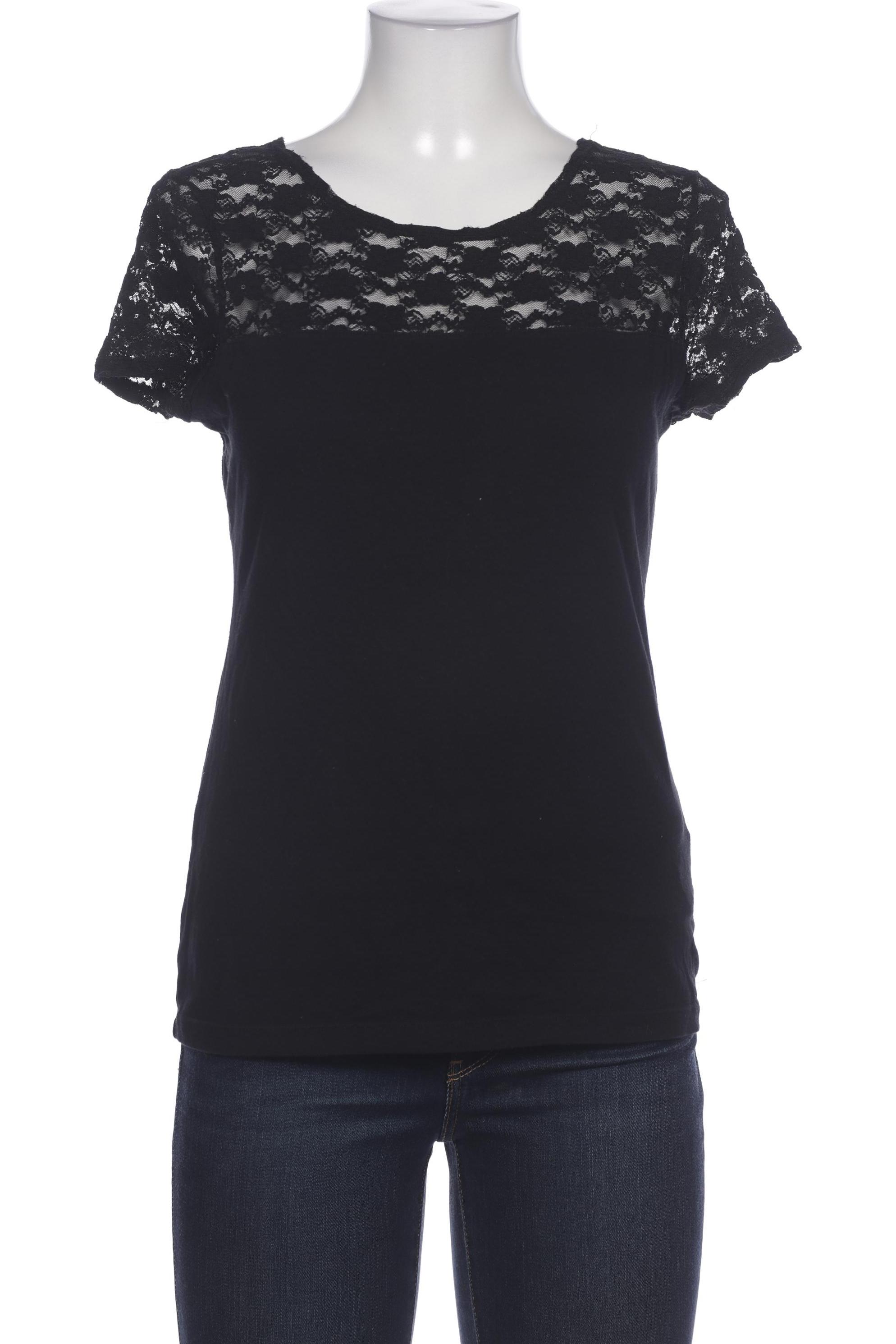 

H&M Damen T-Shirt, schwarz, Gr. 38