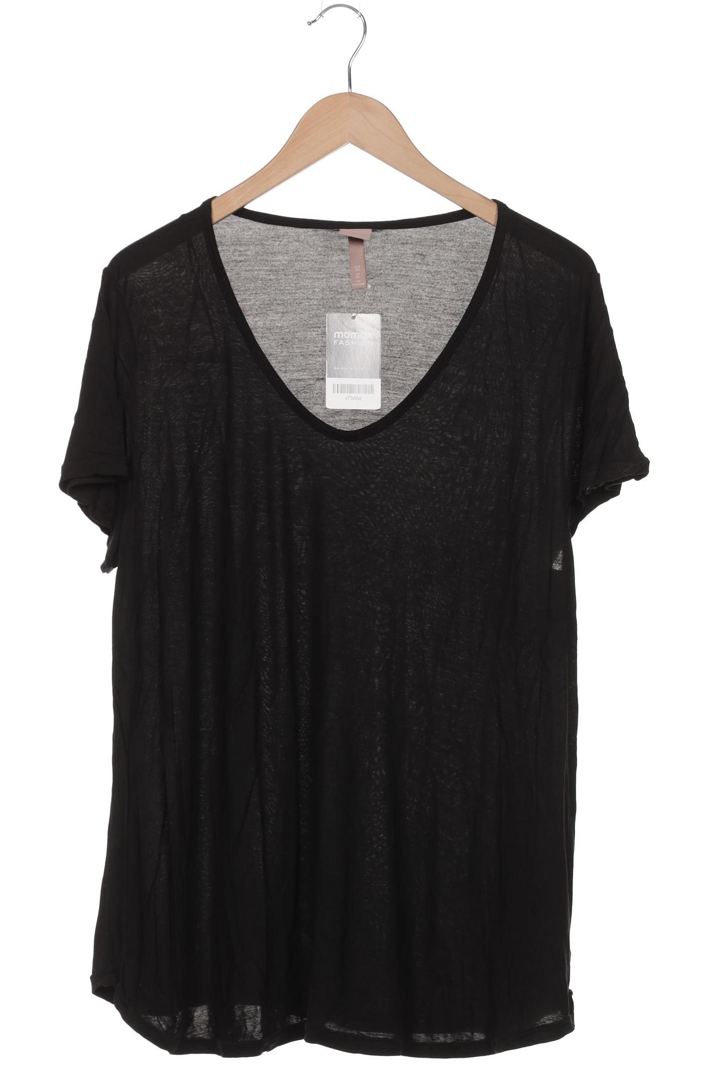 

H&M Damen T-Shirt, schwarz, Gr. 46
