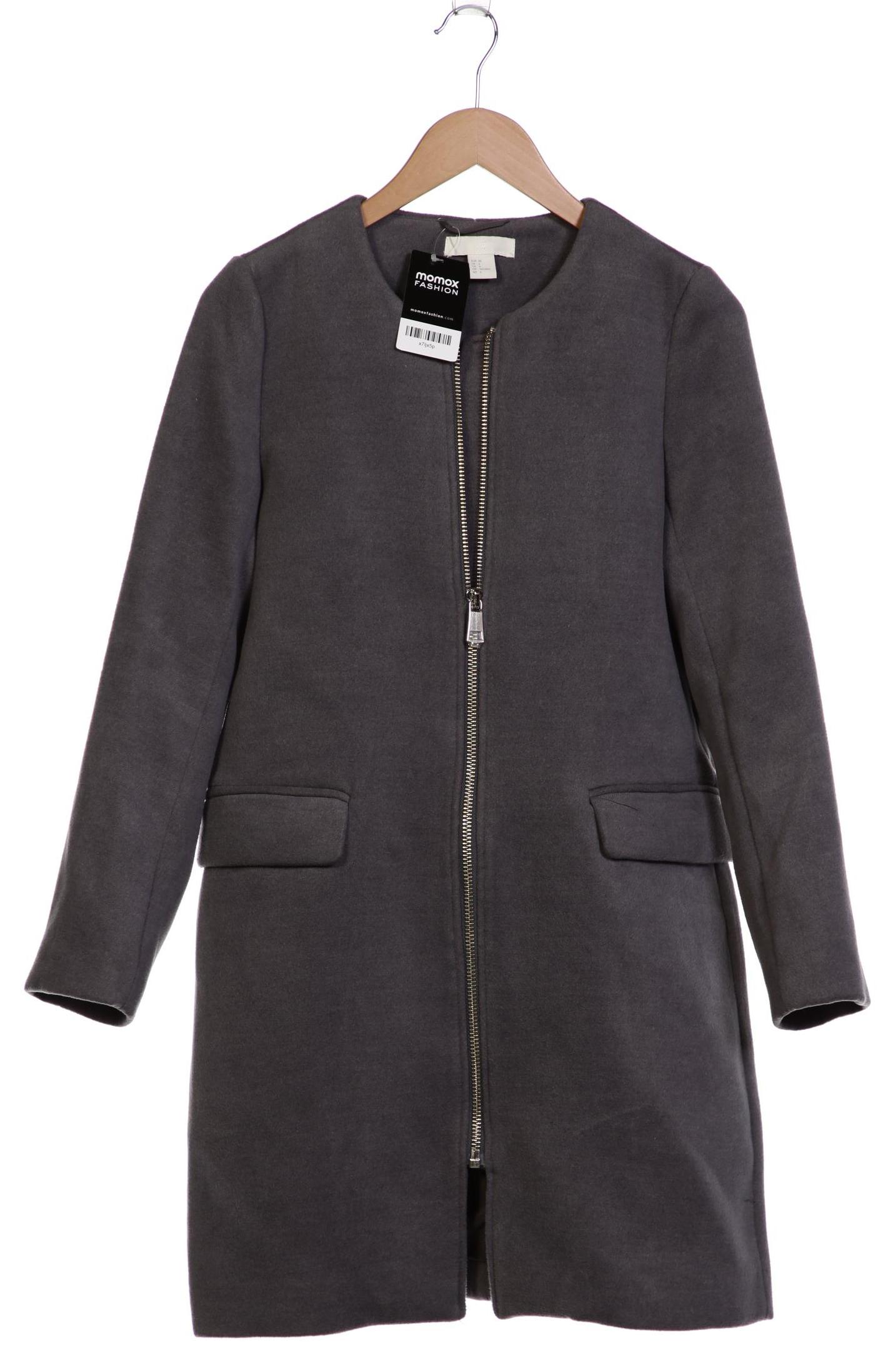 

H&M Damen Mantel, grau, Gr. 38