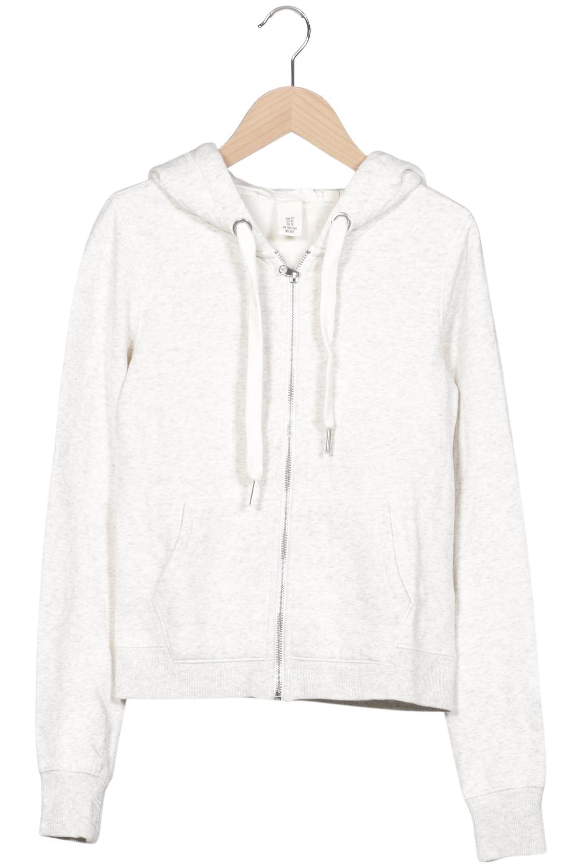 

H&M Damen Kapuzenpullover, cremeweiß, Gr. 34
