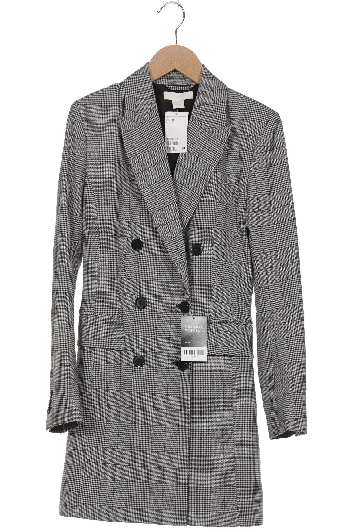 

H&M Damen Mantel, grau, Gr. 36