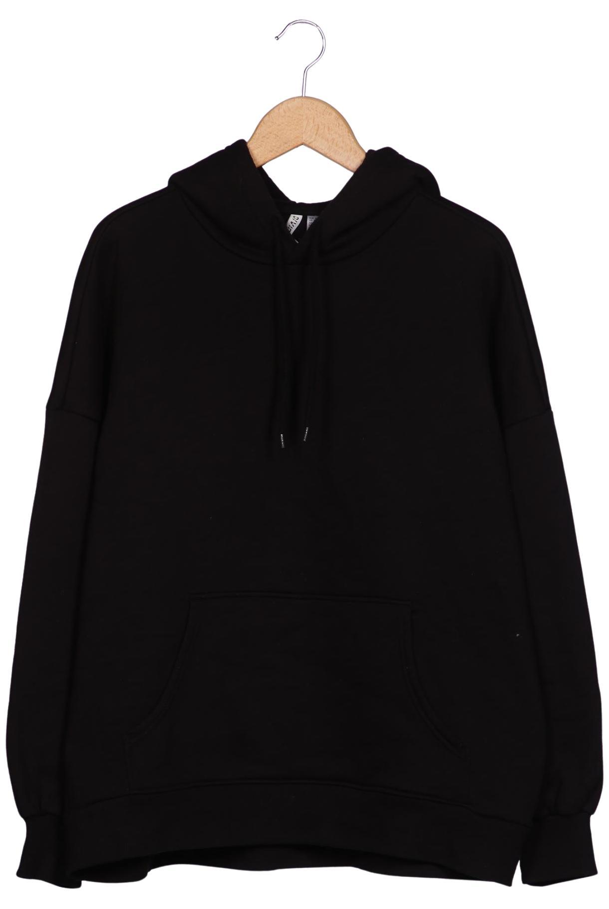 

H&M Damen Kapuzenpullover, schwarz, Gr. 44