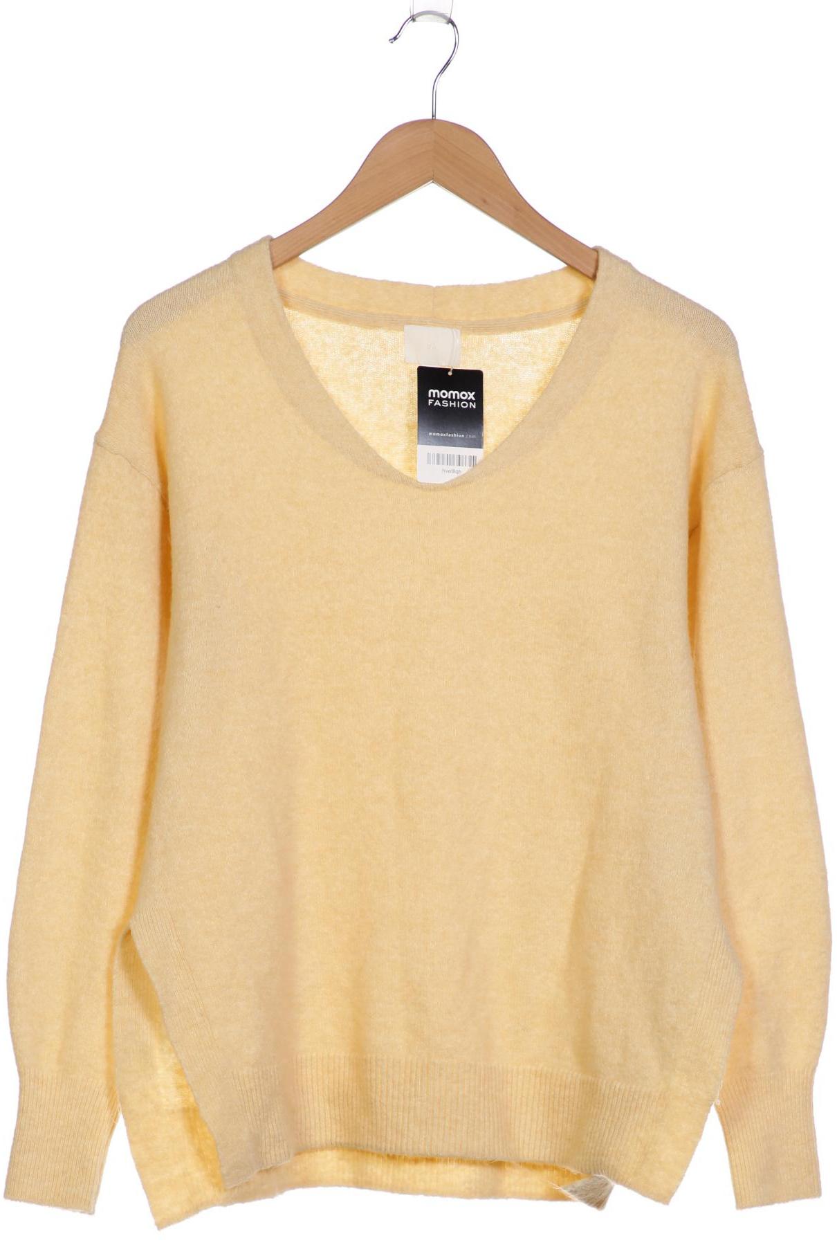 

H&M Damen Pullover, gelb, Gr. 34