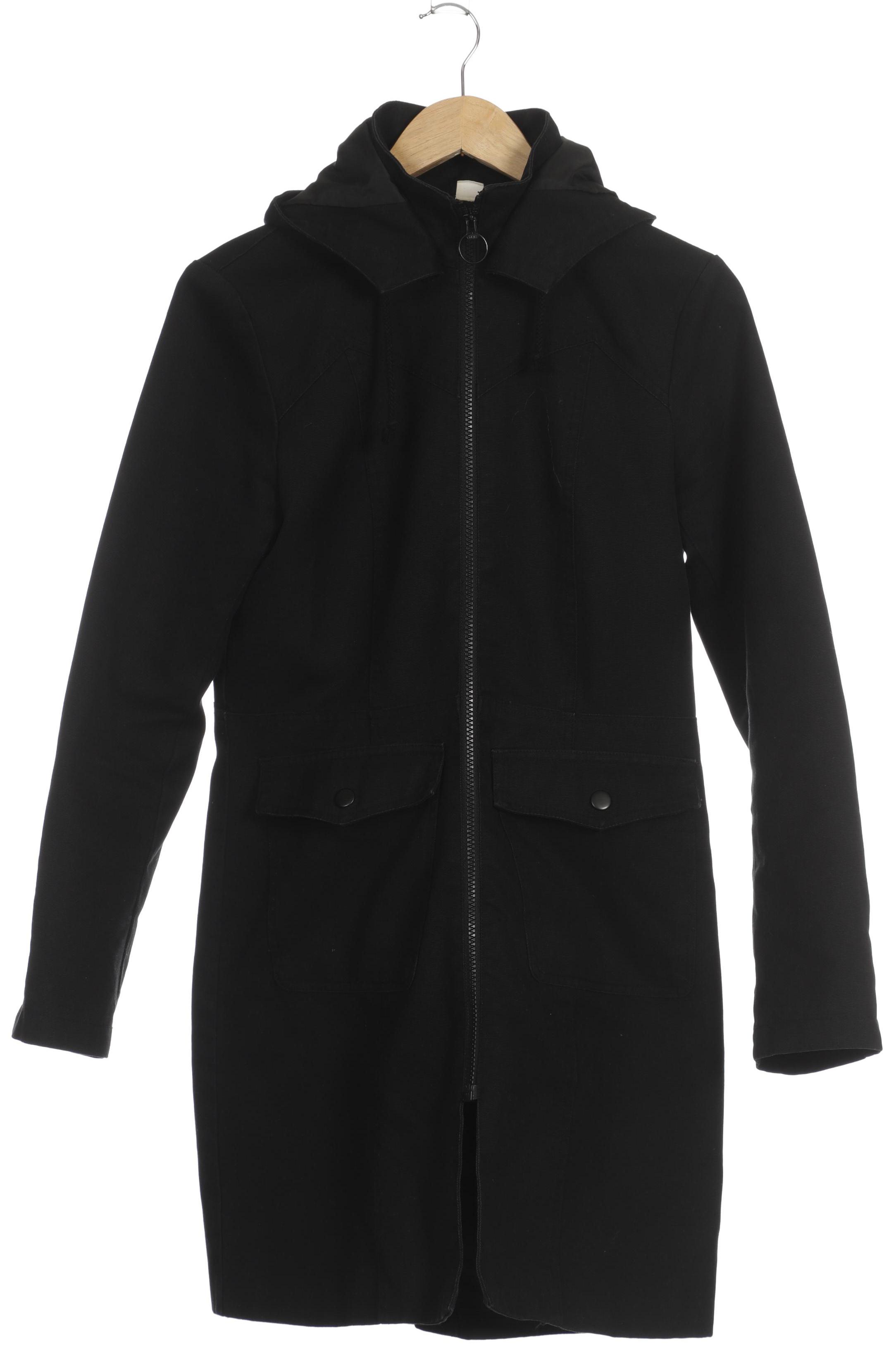 

H&M Damen Mantel, schwarz, Gr. 38