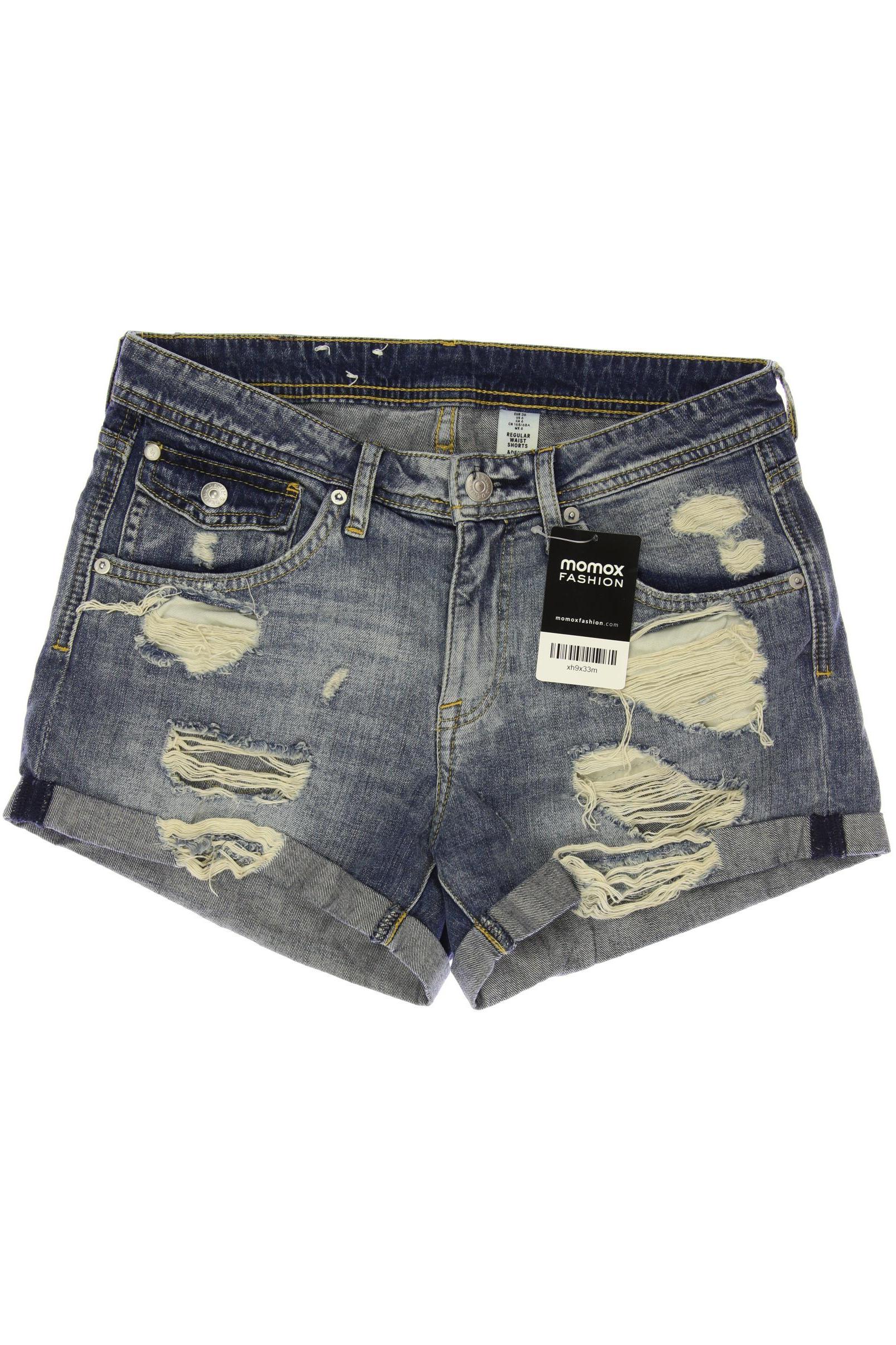 

H&M Damen Shorts, blau, Gr. 36