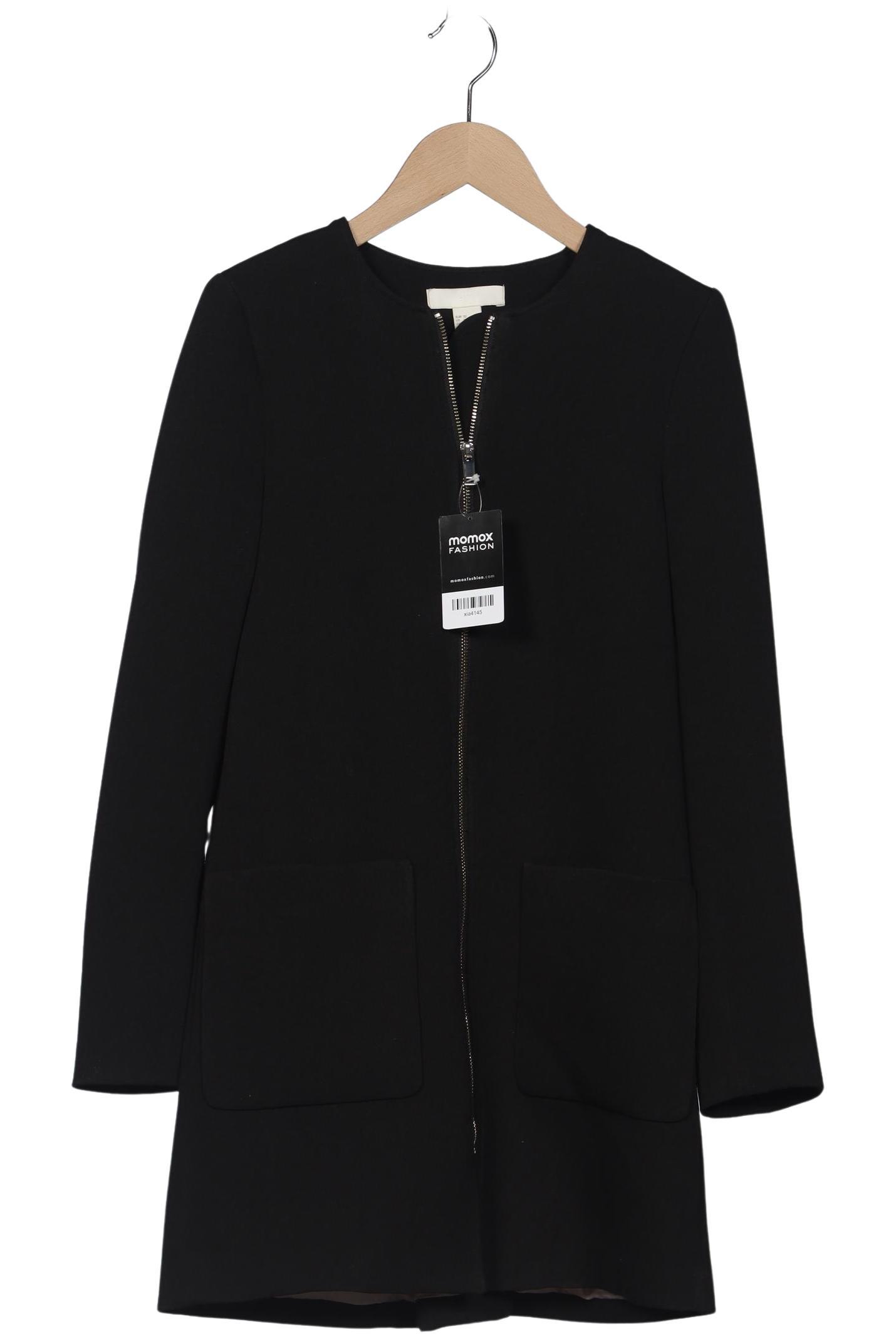 

H&M Damen Mantel, schwarz, Gr. 32