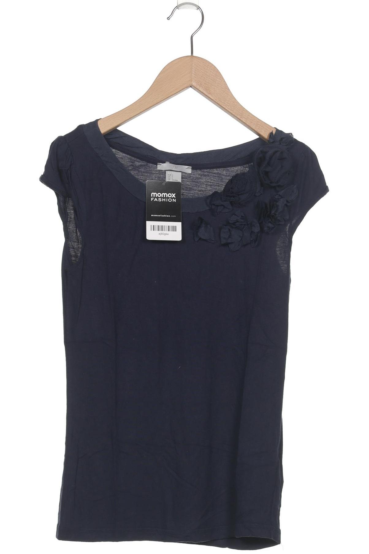 

H&M Damen T-Shirt, marineblau, Gr. 36