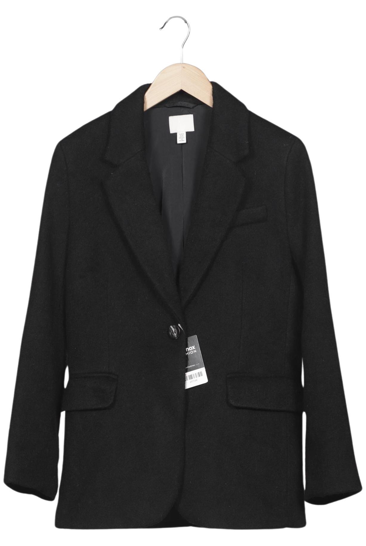 

H&M Damen Mantel, schwarz, Gr. 34