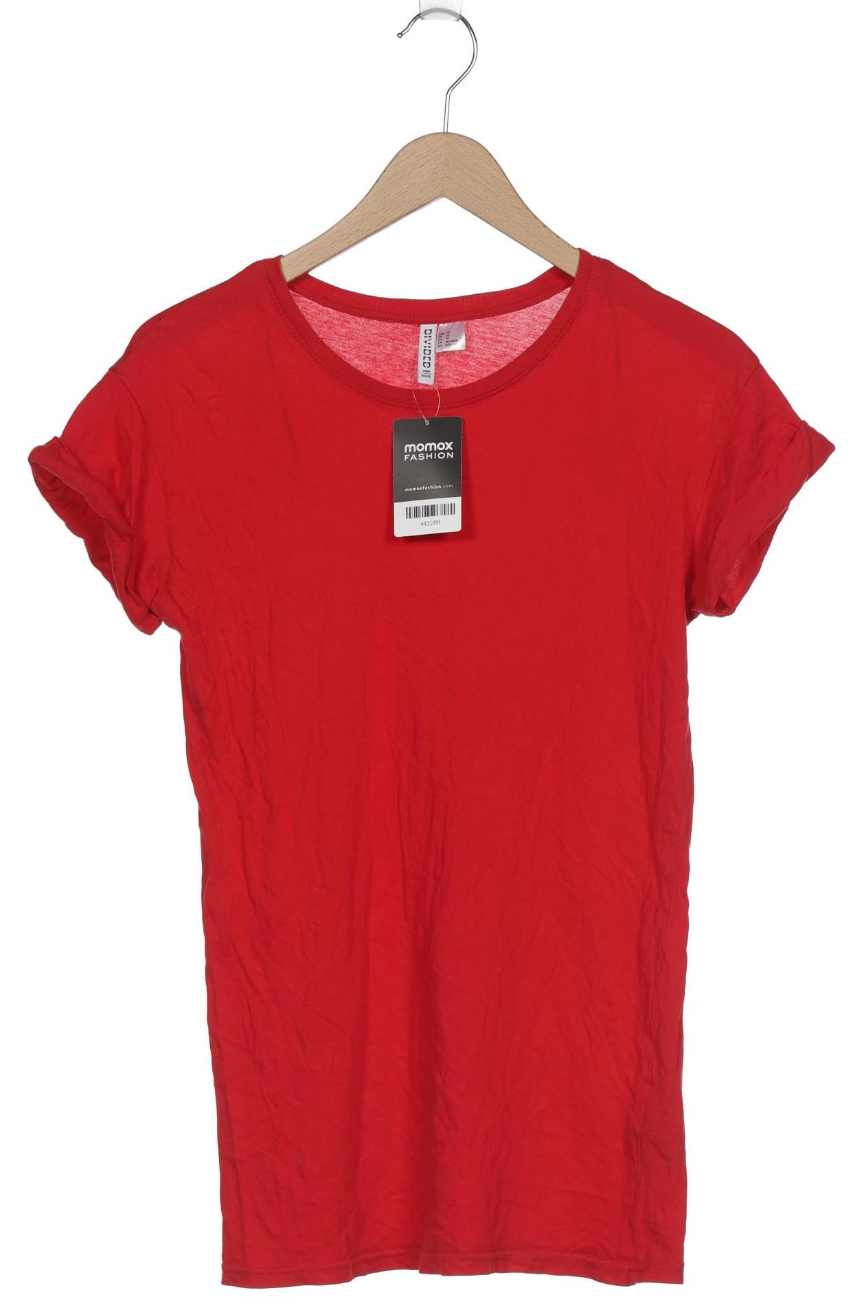 

H&M Damen T-Shirt, rot