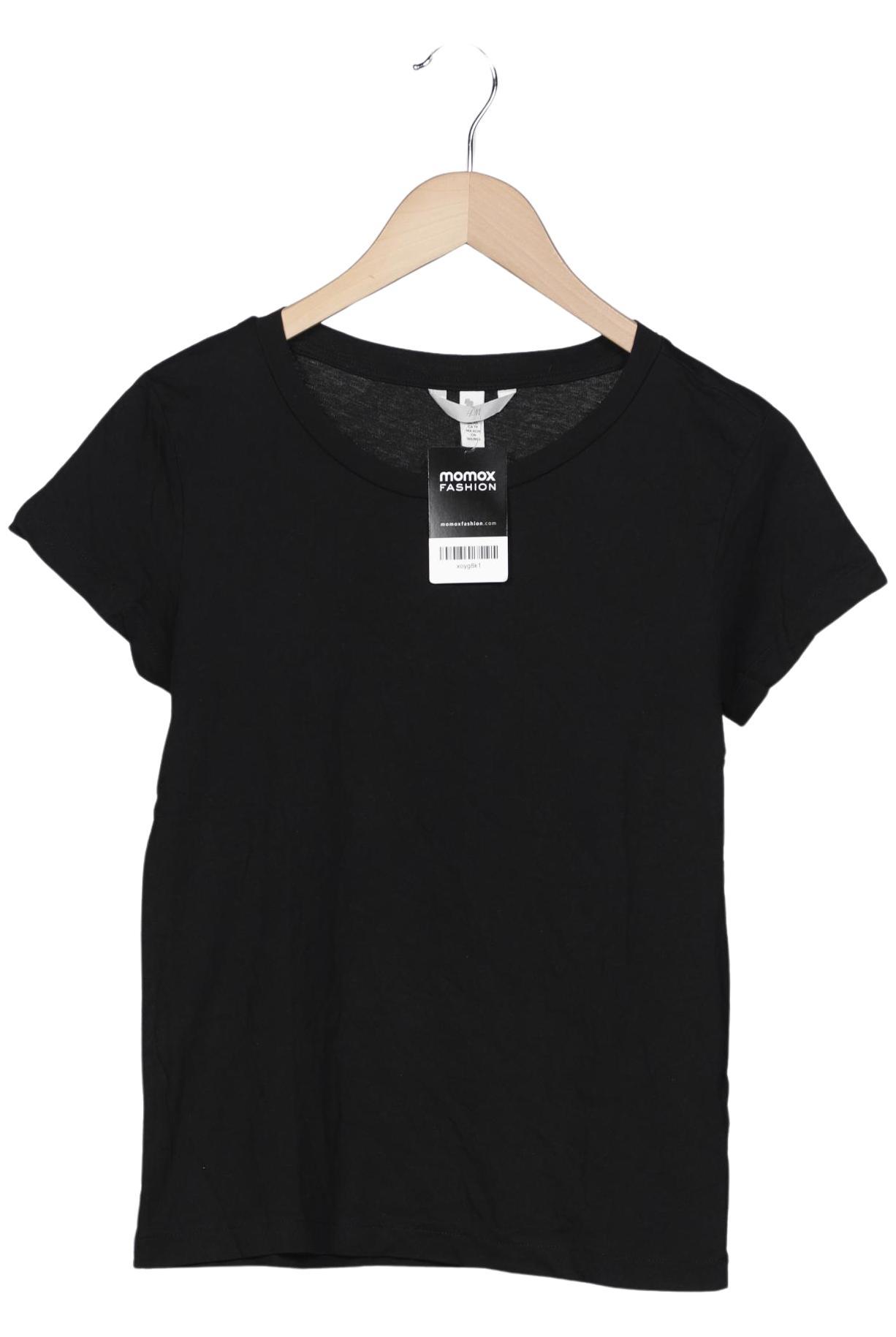 

H&M Damen T-Shirt, schwarz, Gr. 34