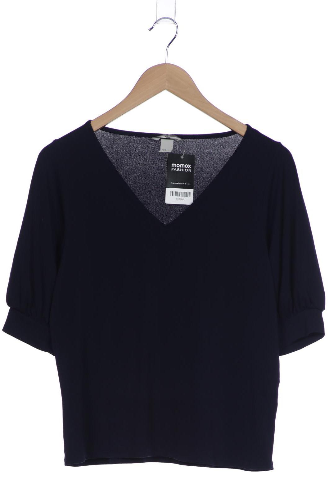 

H&M Damen T-Shirt, marineblau, Gr. 36