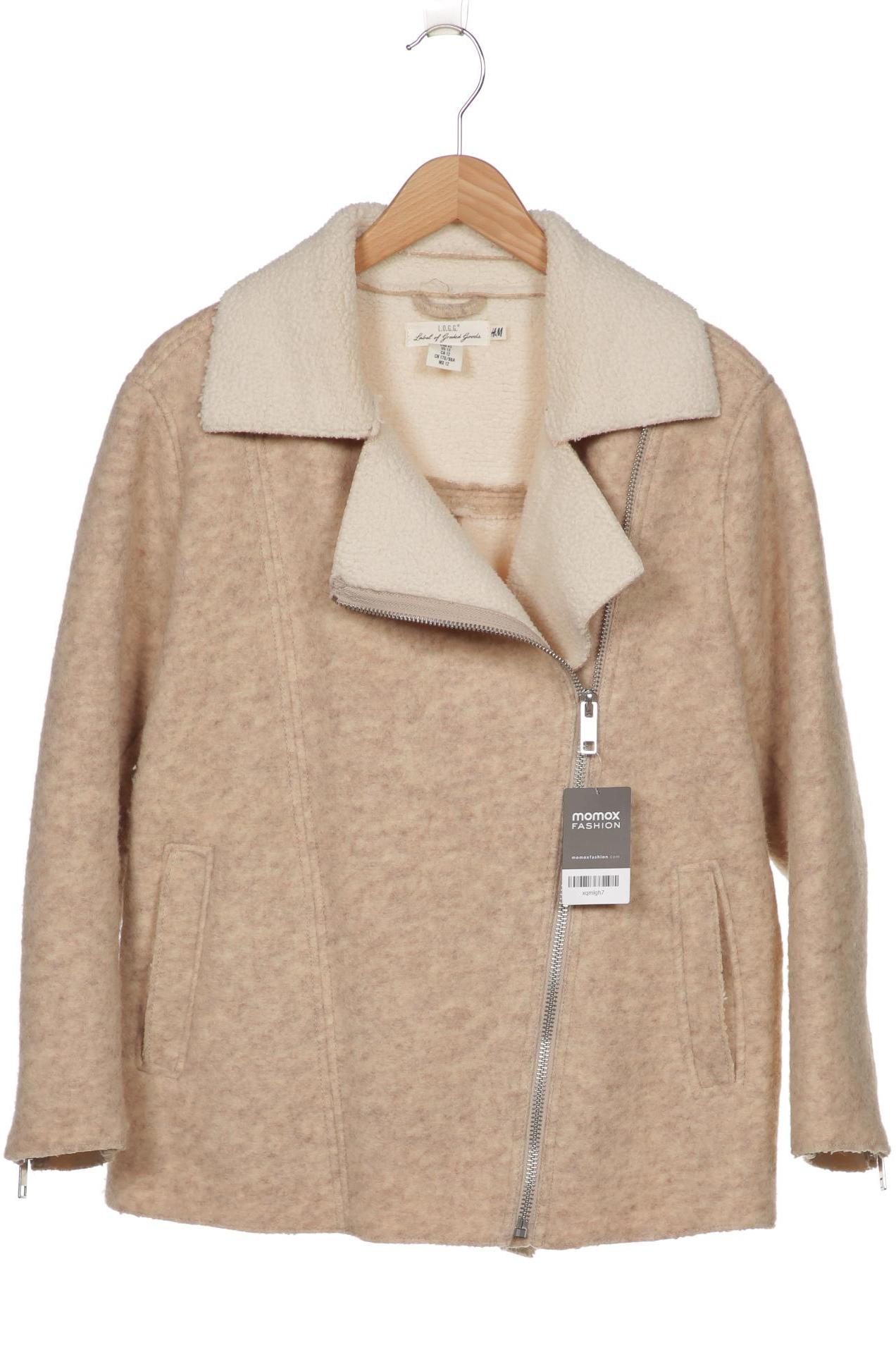 

H&M Damen Jacke, cremeweiß, Gr. 42