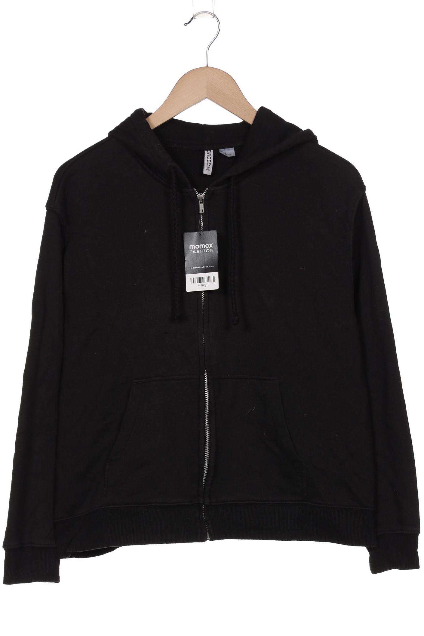 

H&M Damen Kapuzenpullover, schwarz, Gr. 38
