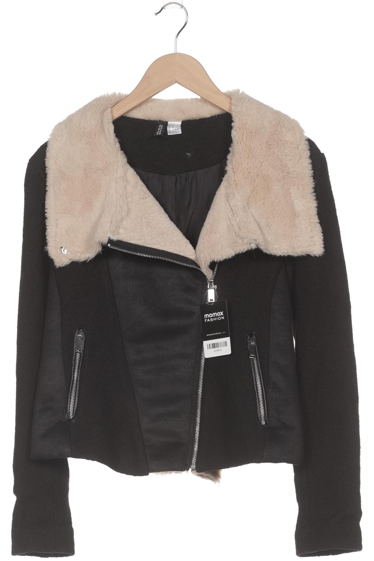 

H&M Damen Jacke, schwarz, Gr. 44