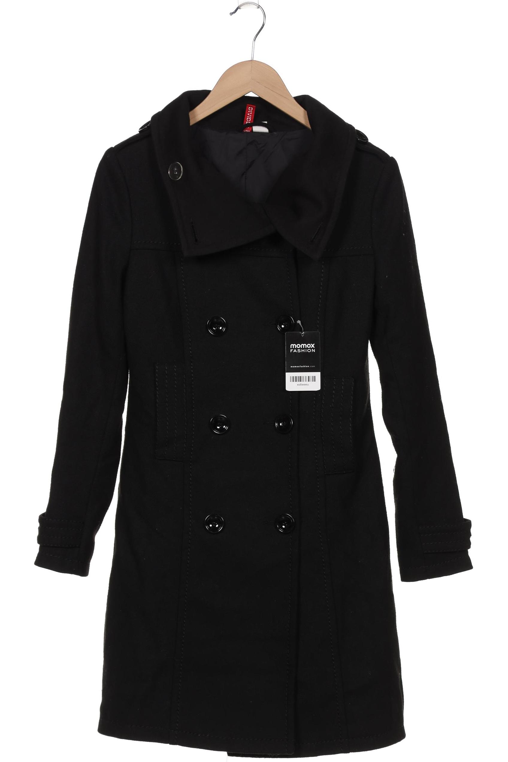 

H&M Damen Mantel, schwarz, Gr. 34