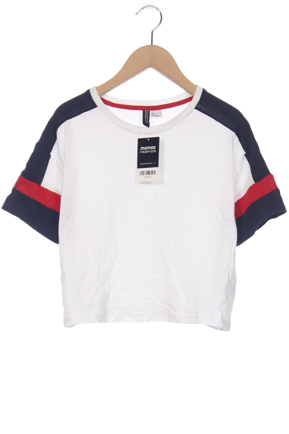 

H&M Damen T-Shirt, weiß, Gr. 36