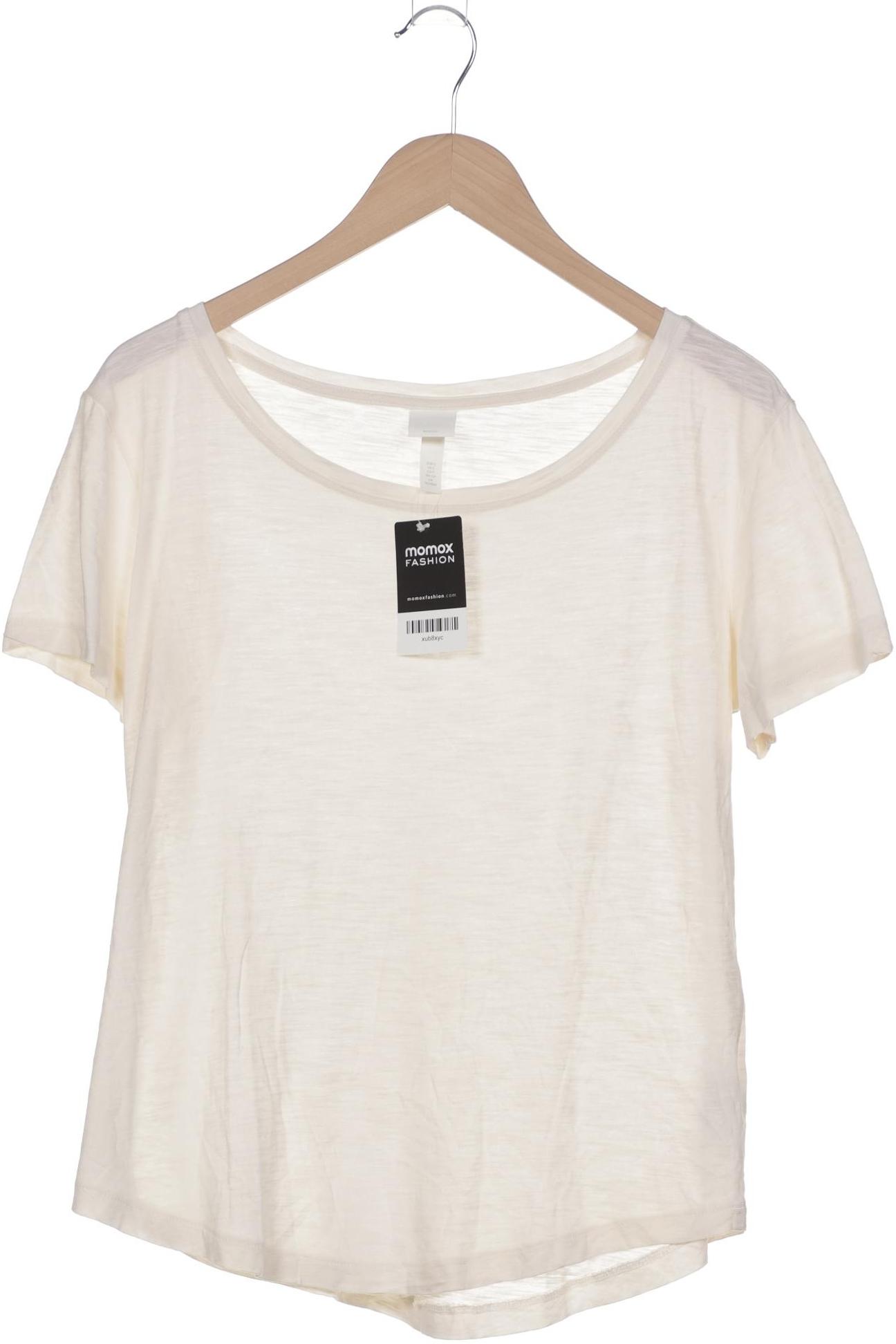 

H&M Damen T-Shirt, cremeweiß, Gr. 36