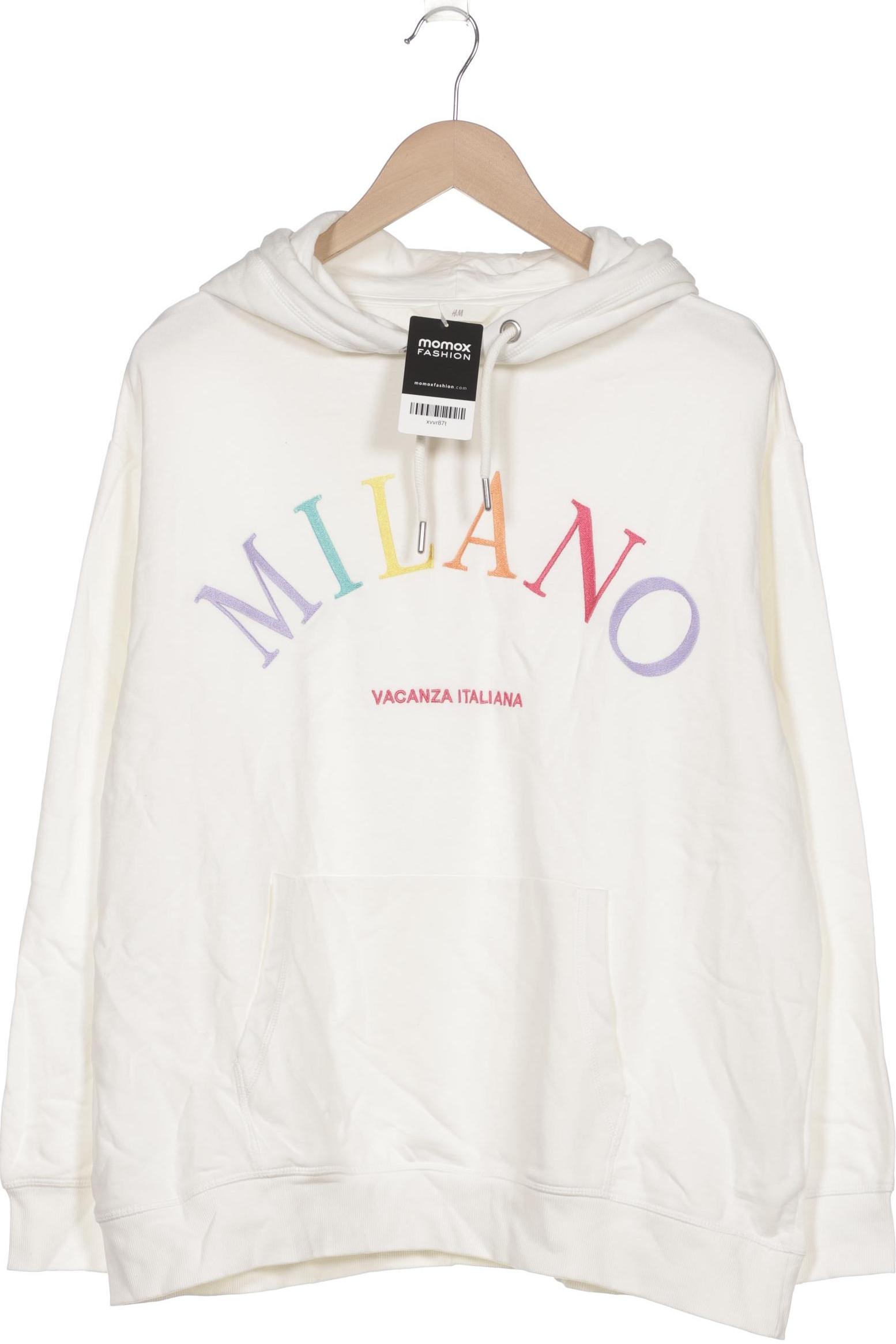 

H&M Damen Kapuzenpullover, weiß, Gr. 38