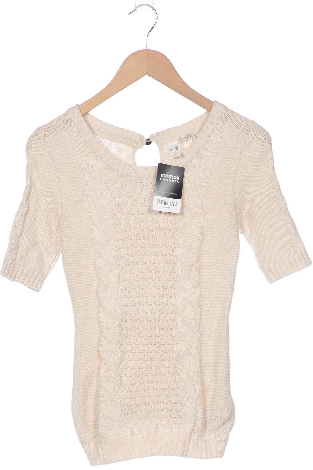 

H&M Damen Pullover, cremeweiß, Gr. 34