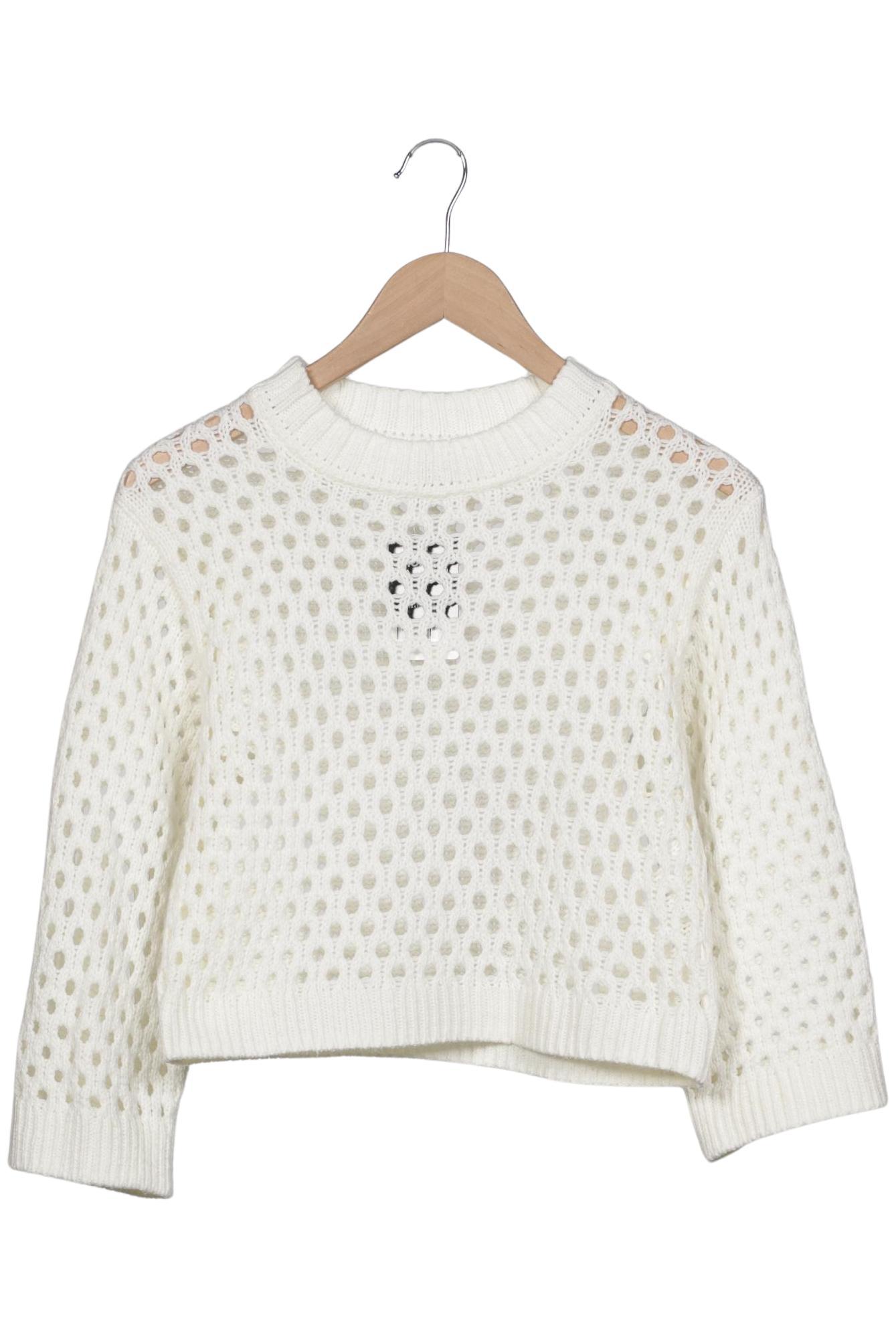 

H&M Damen Pullover, cremeweiß, Gr. 32