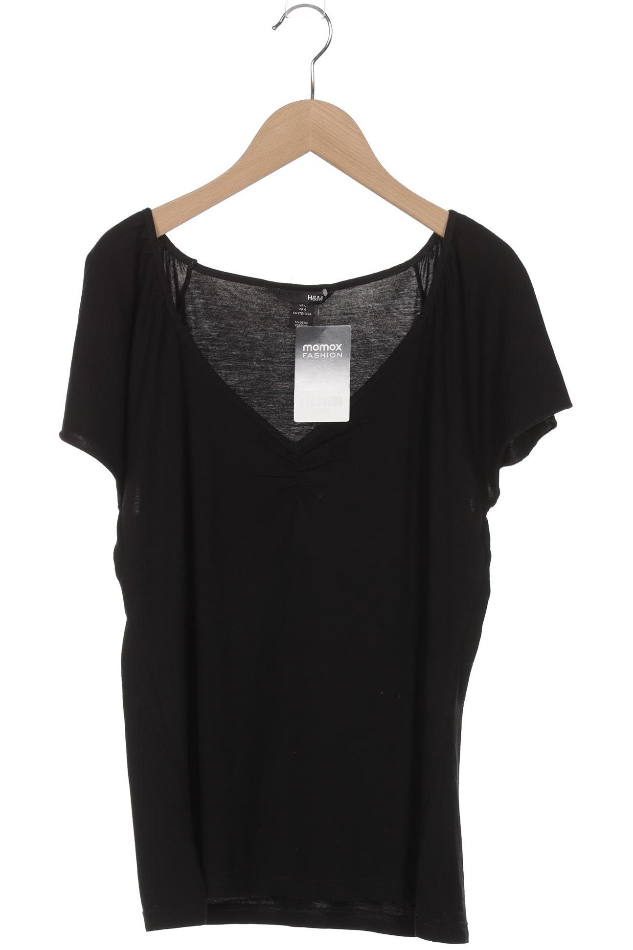 

H&M Damen T-Shirt, schwarz, Gr. 42