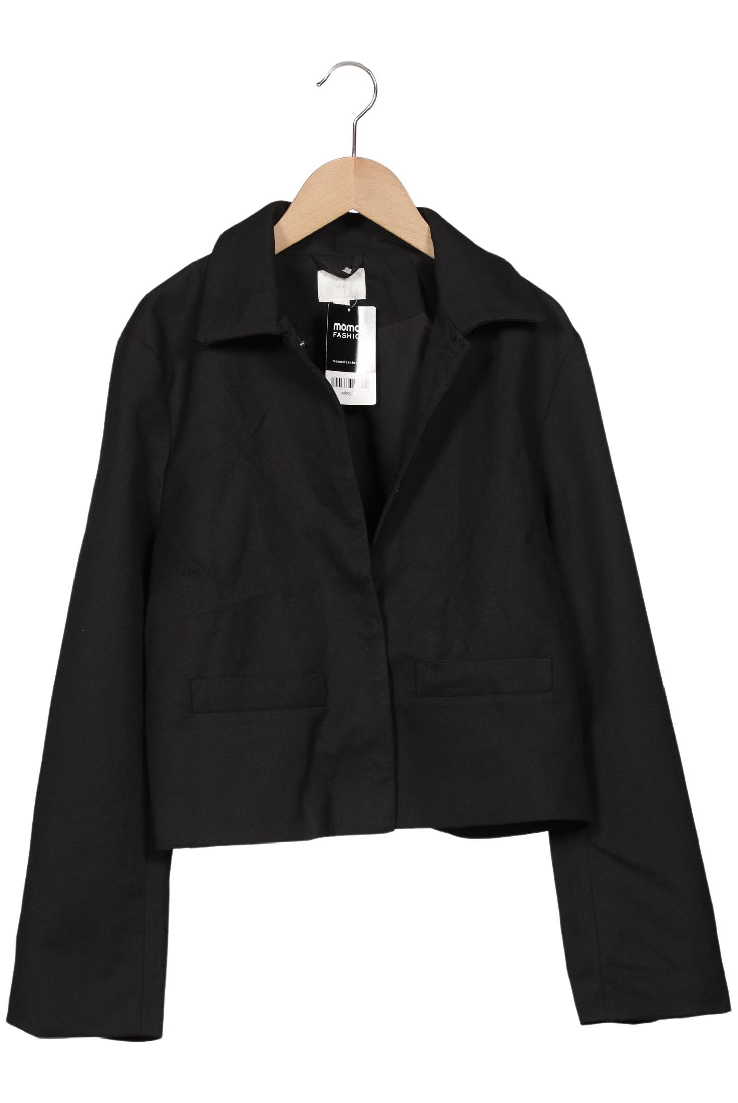

H&M Damen Jacke, schwarz, Gr. 38