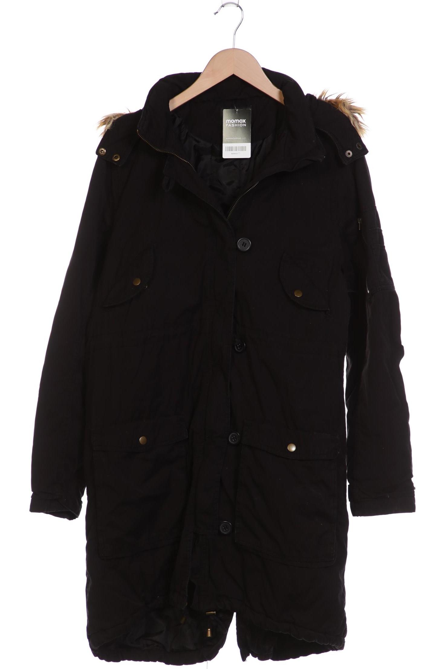 

H&M Damen Mantel, schwarz, Gr. 42