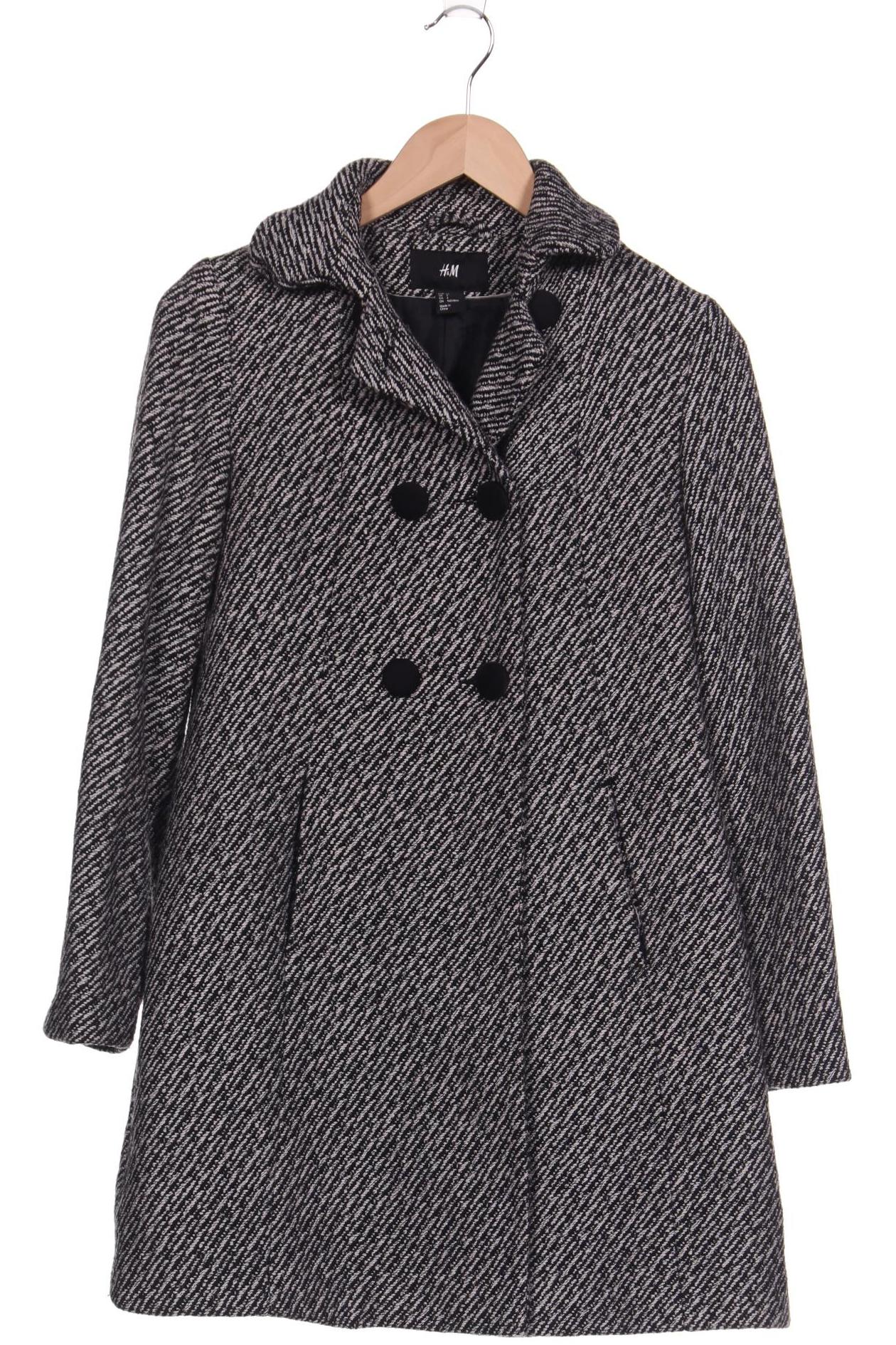 

H&M Damen Mantel, schwarz