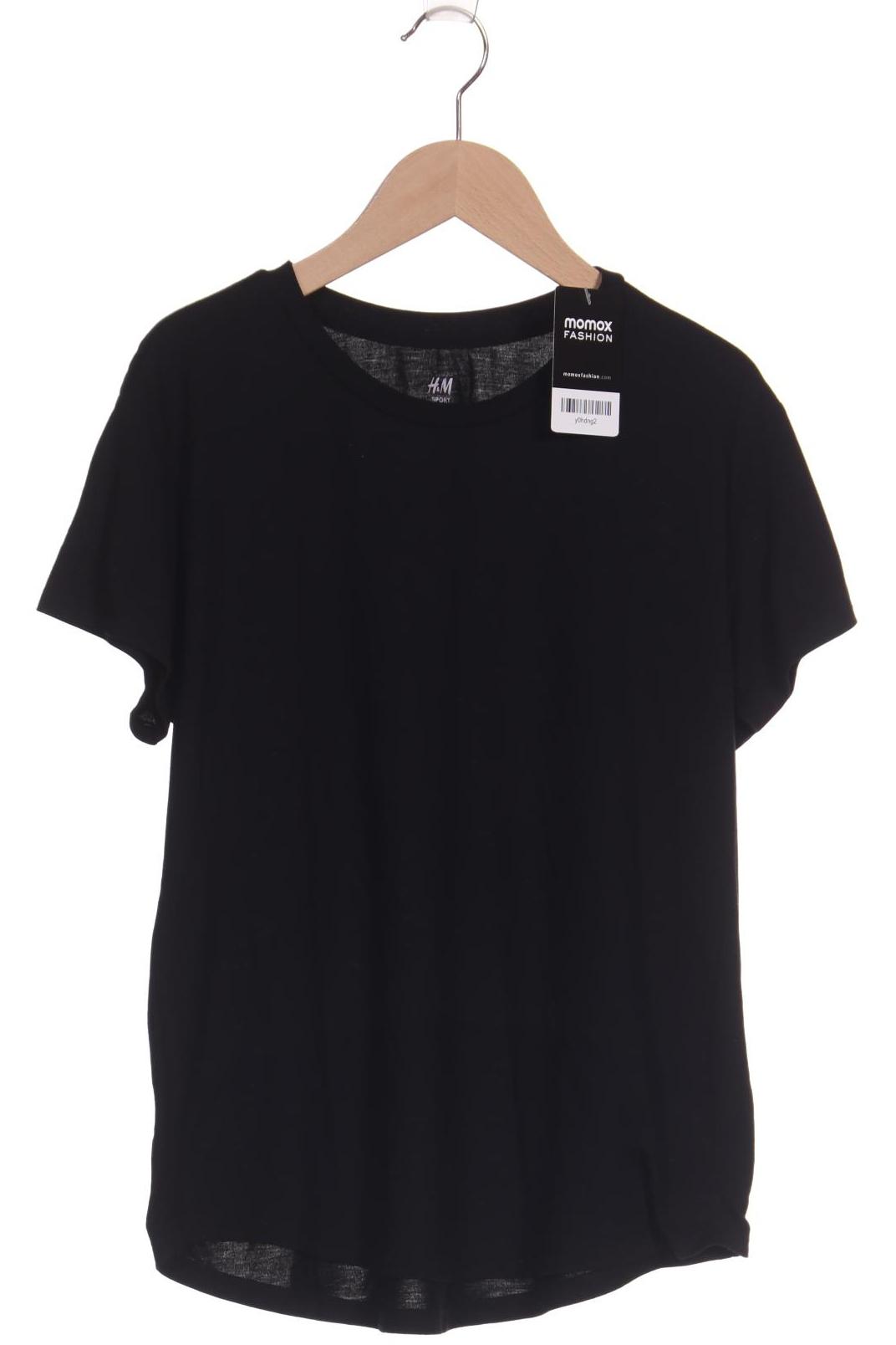 

H&M Damen T-Shirt, schwarz, Gr. 36