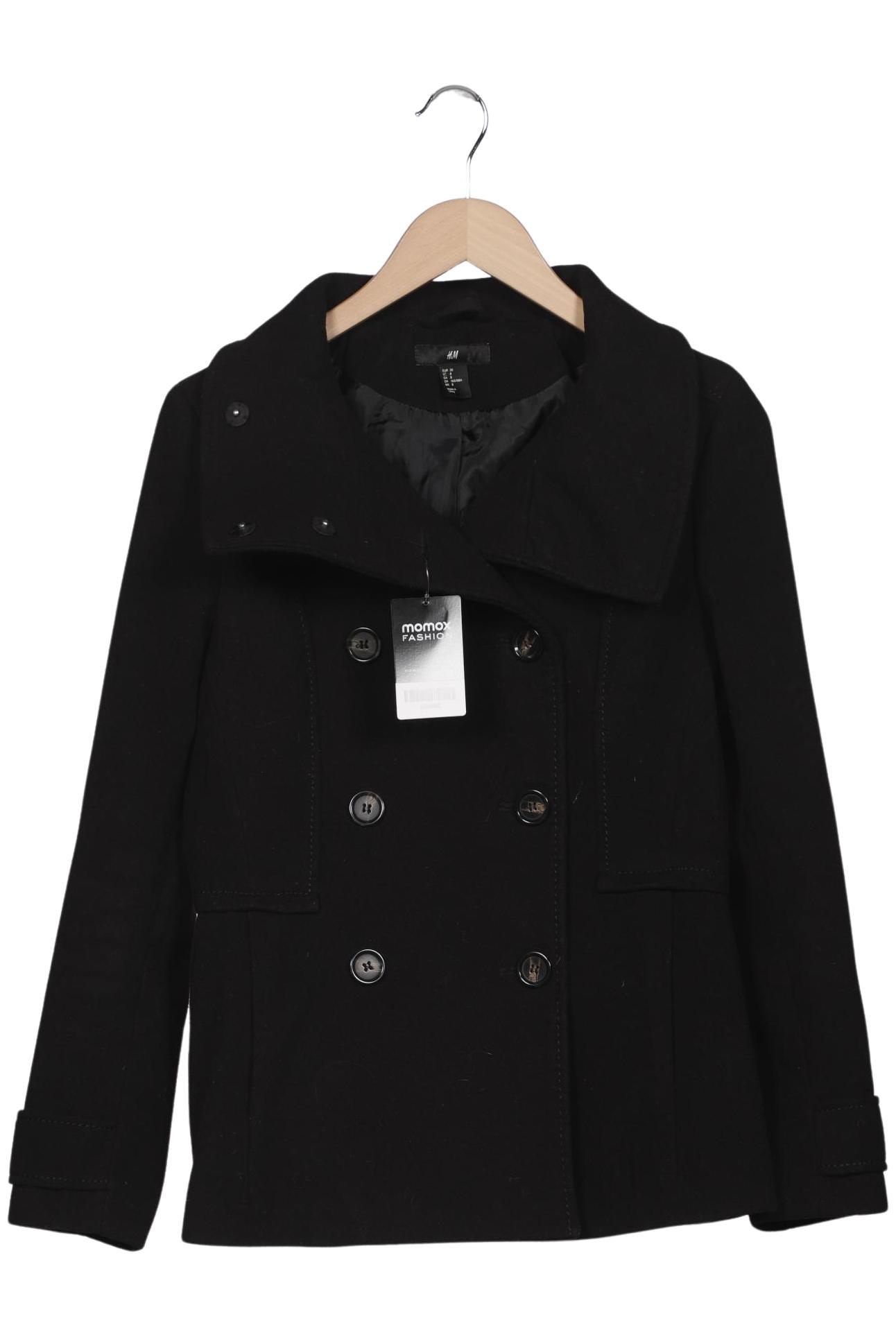 

H&M Damen Jacke, schwarz, Gr. 38