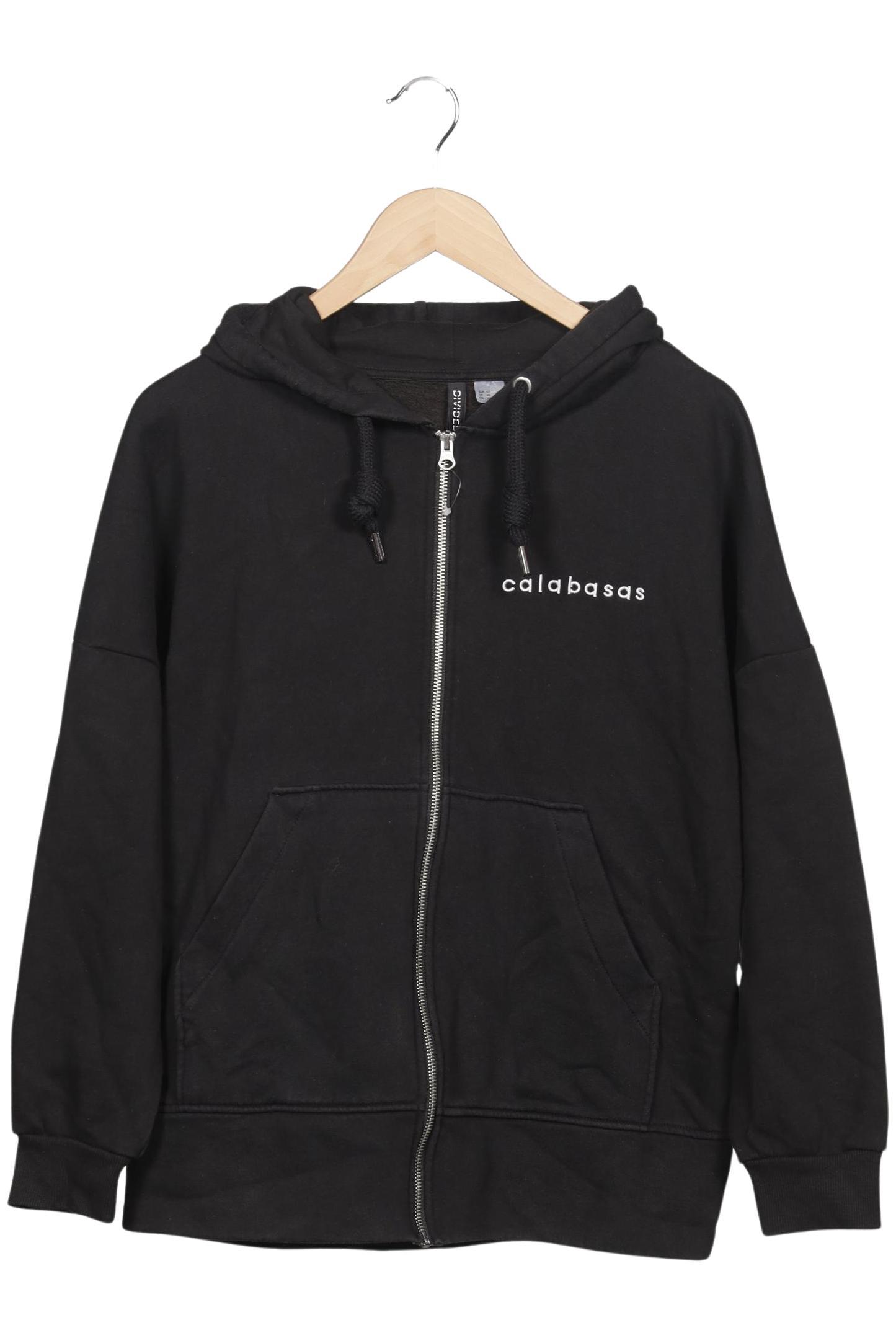 

H&M Damen Kapuzenpullover, schwarz, Gr. 34