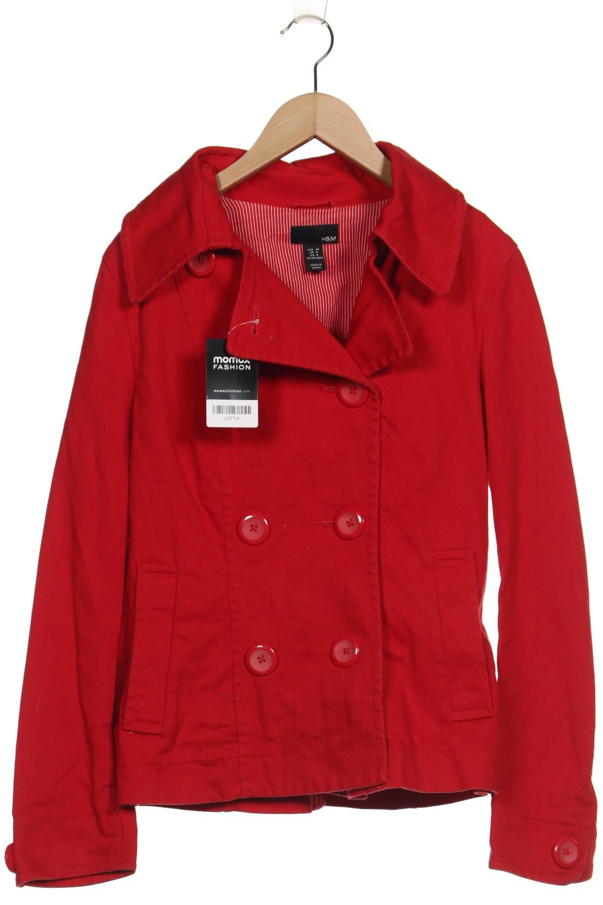 

H&M Damen Jacke, rot, Gr. 38