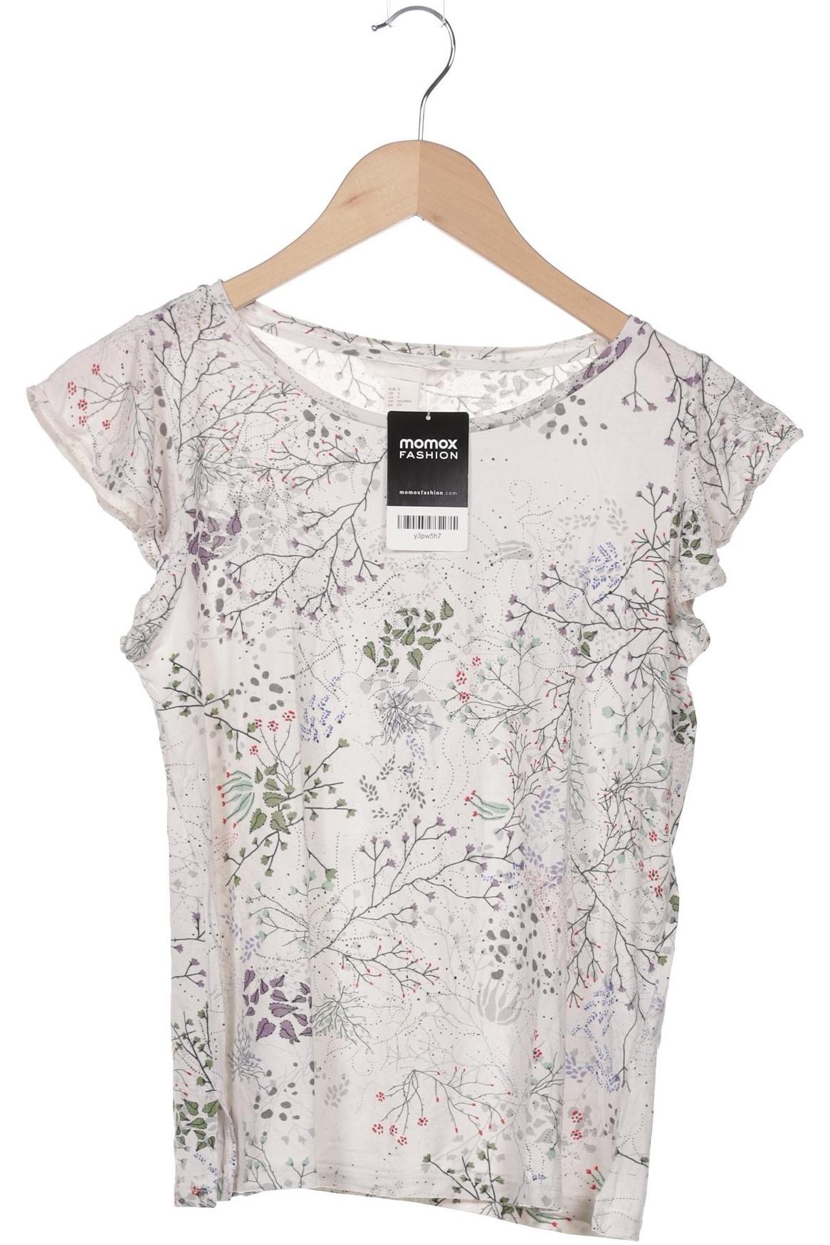 

H&M Damen T-Shirt, cremeweiß, Gr. 36