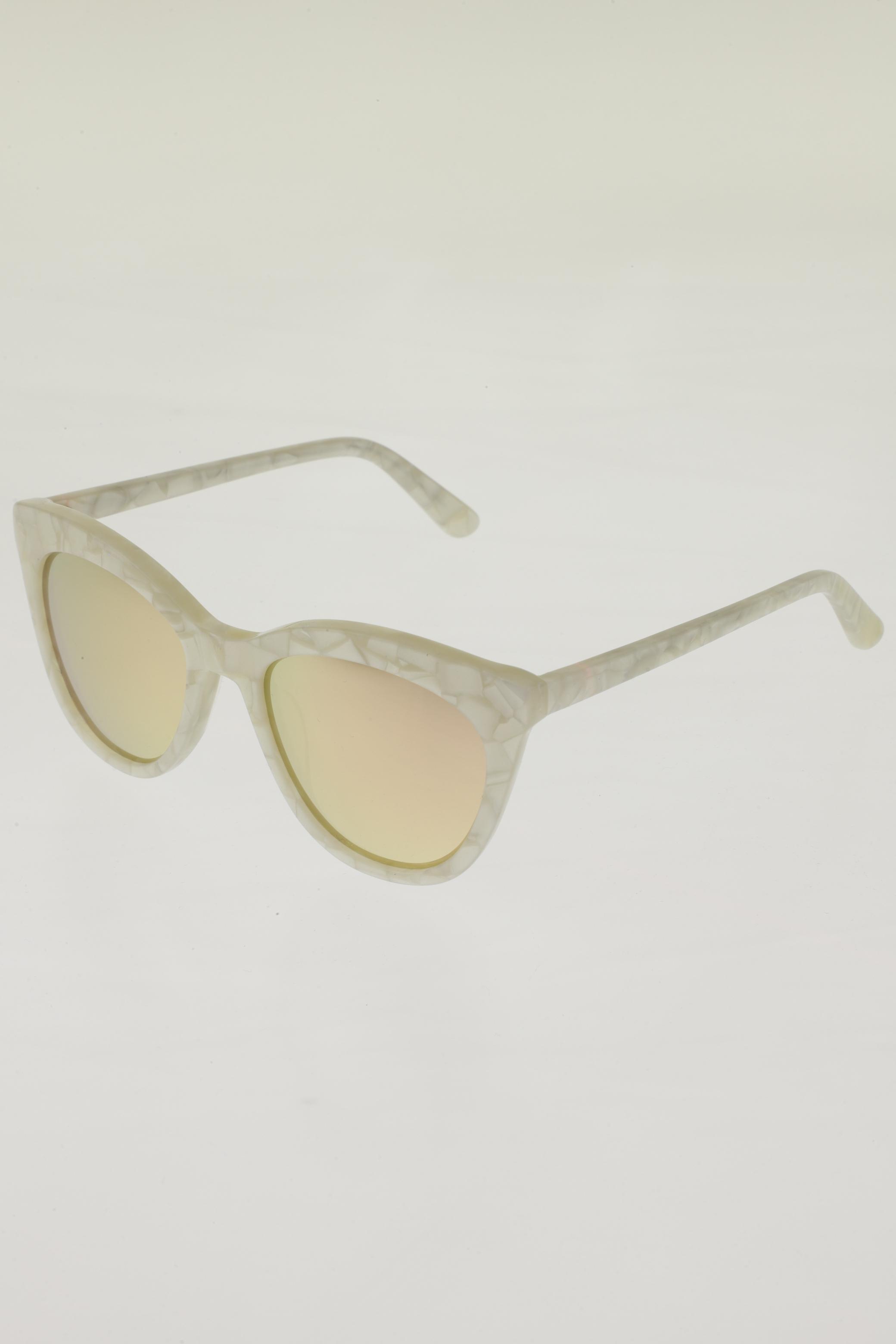 

H&M Damen Sonnenbrille, cremeweiß, Gr.