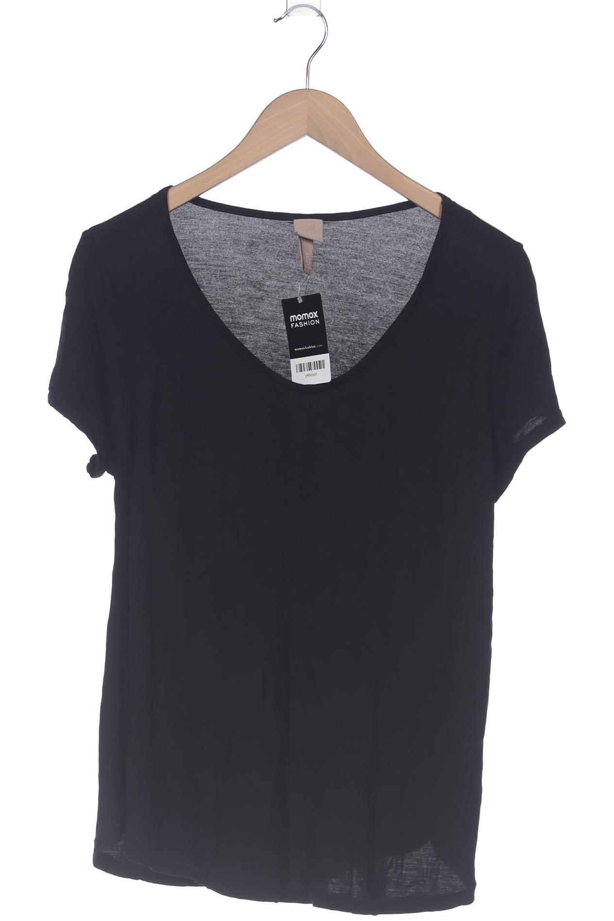 

H&M Damen T-Shirt, schwarz, Gr. 42
