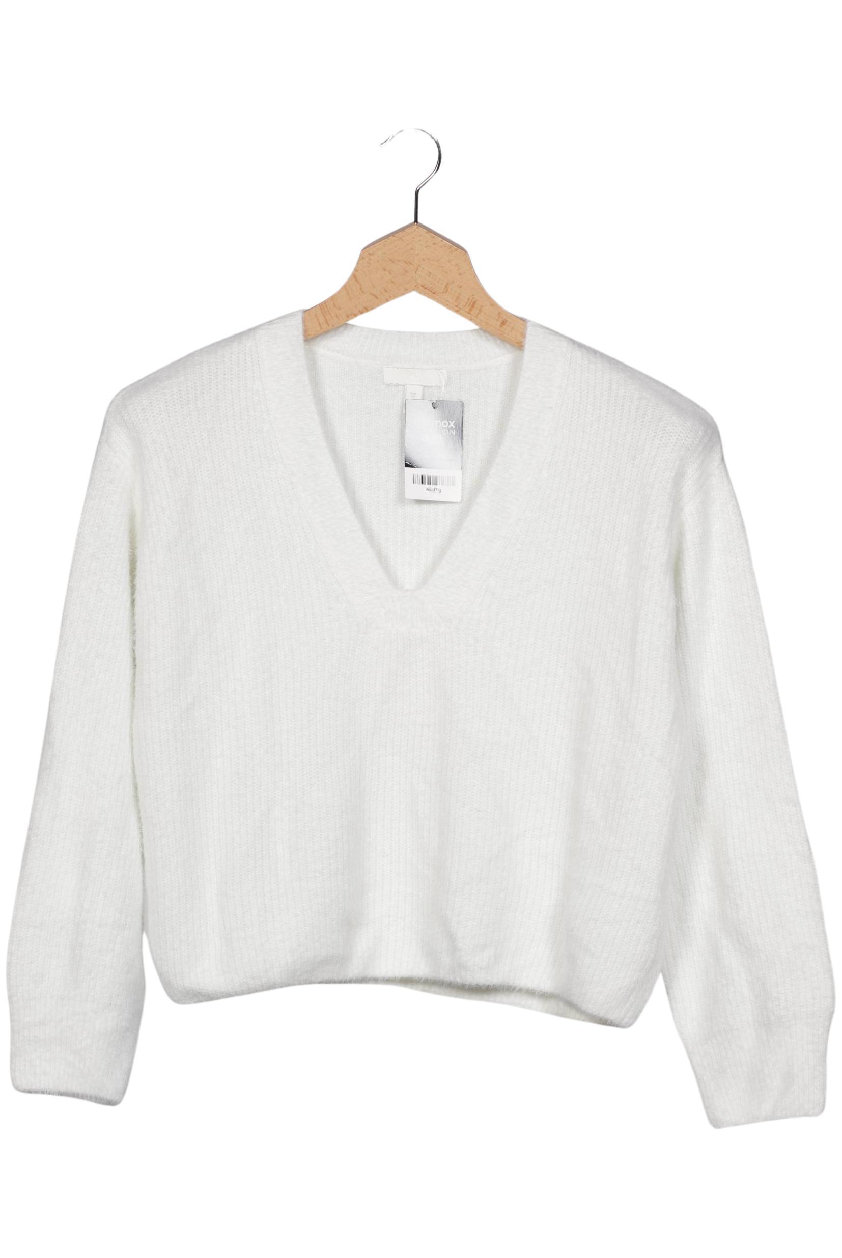 

H&M Damen Pullover, weiß, Gr. 34