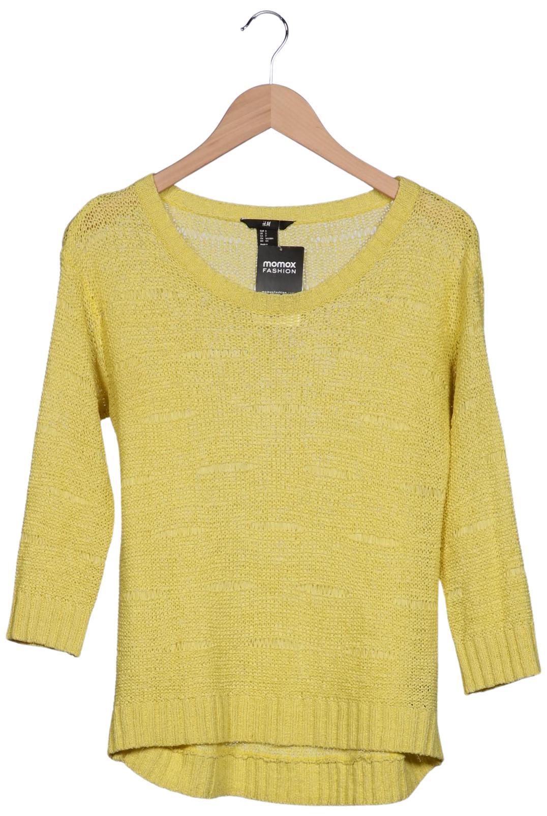 

H&M Damen Pullover, gelb, Gr. 36