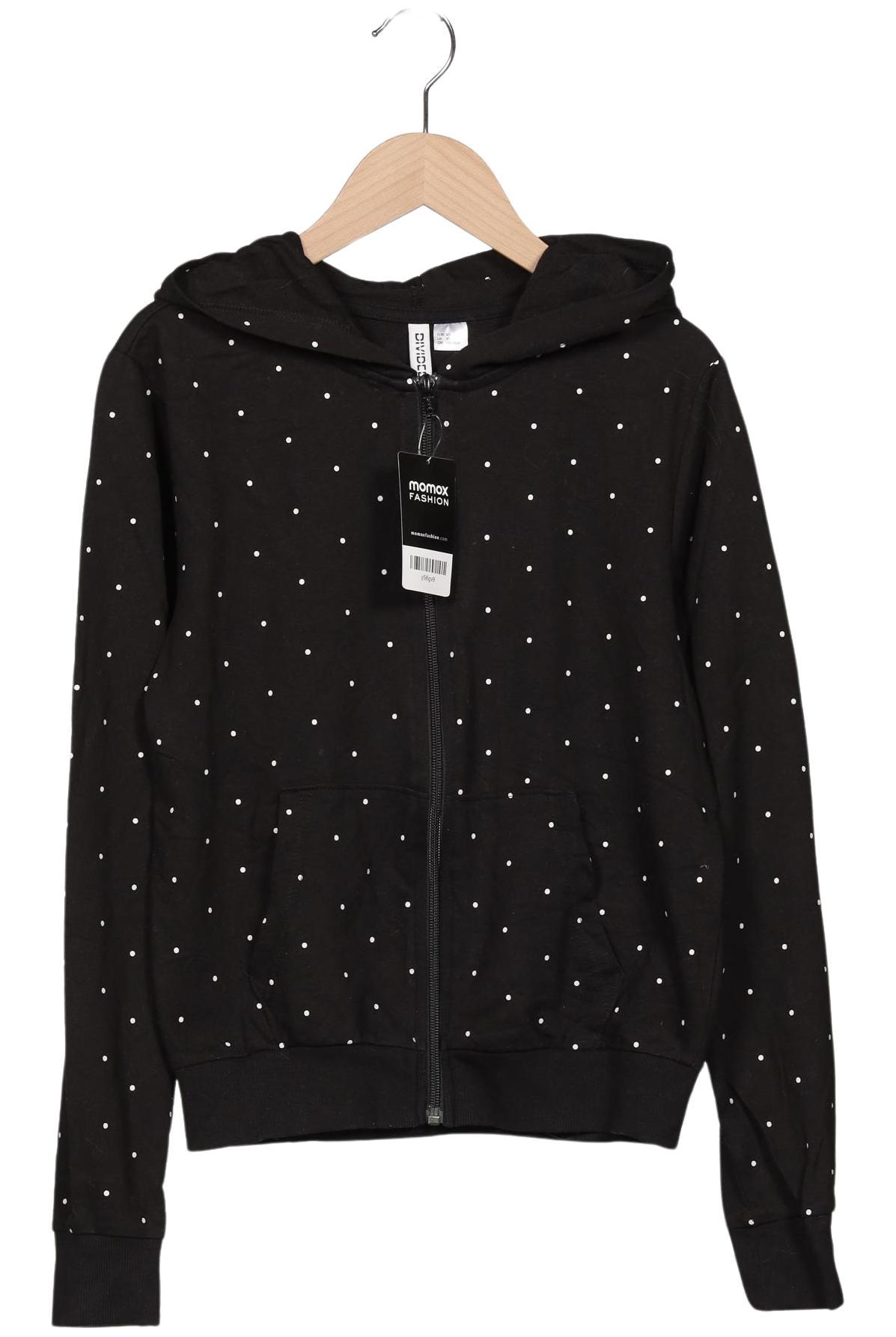 

H&M Damen Kapuzenpullover, schwarz, Gr. 34