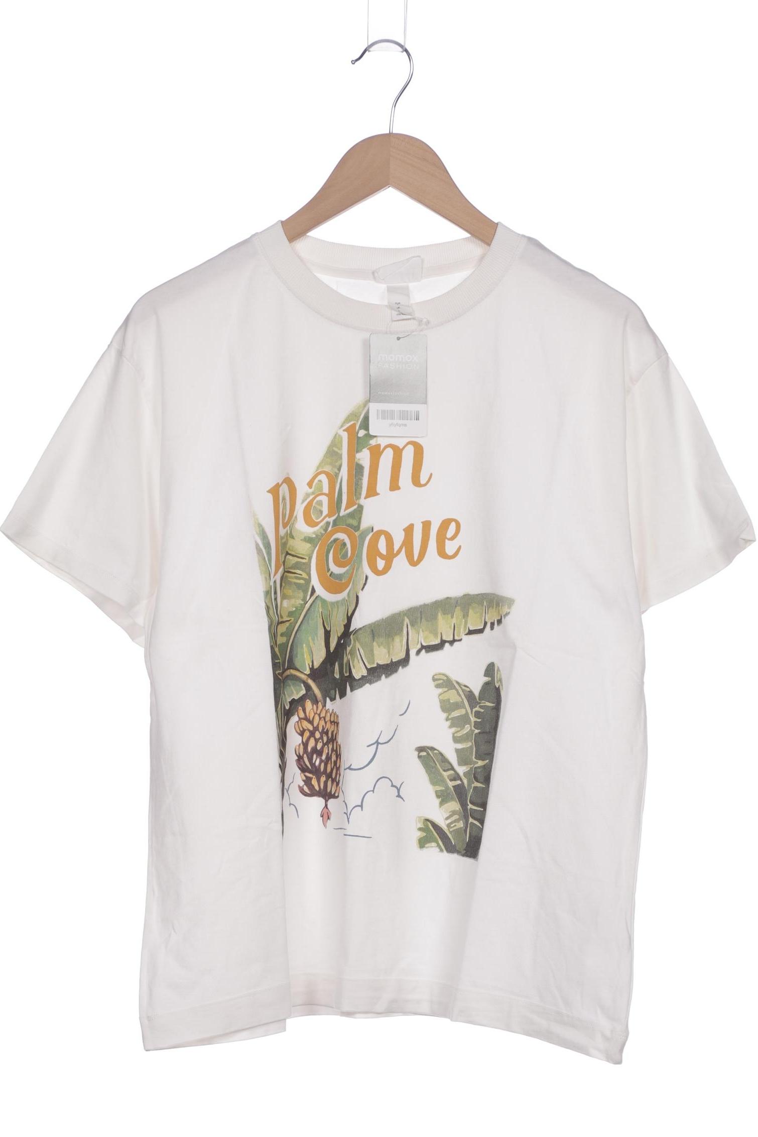 

H&M Damen T-Shirt, cremeweiß, Gr. 42