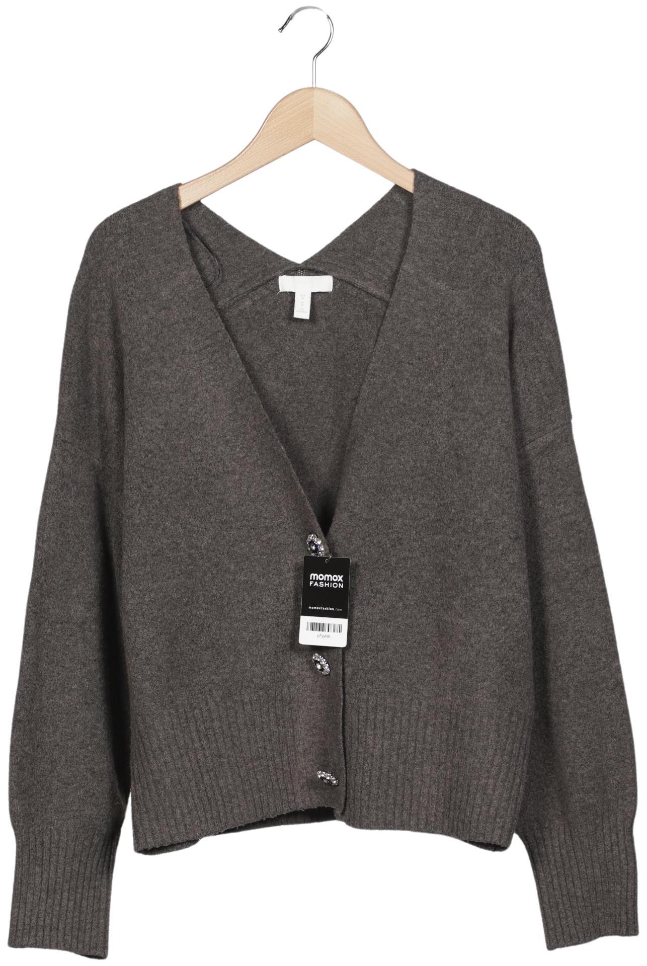 

H&M Damen Strickjacke, grau, Gr. 38