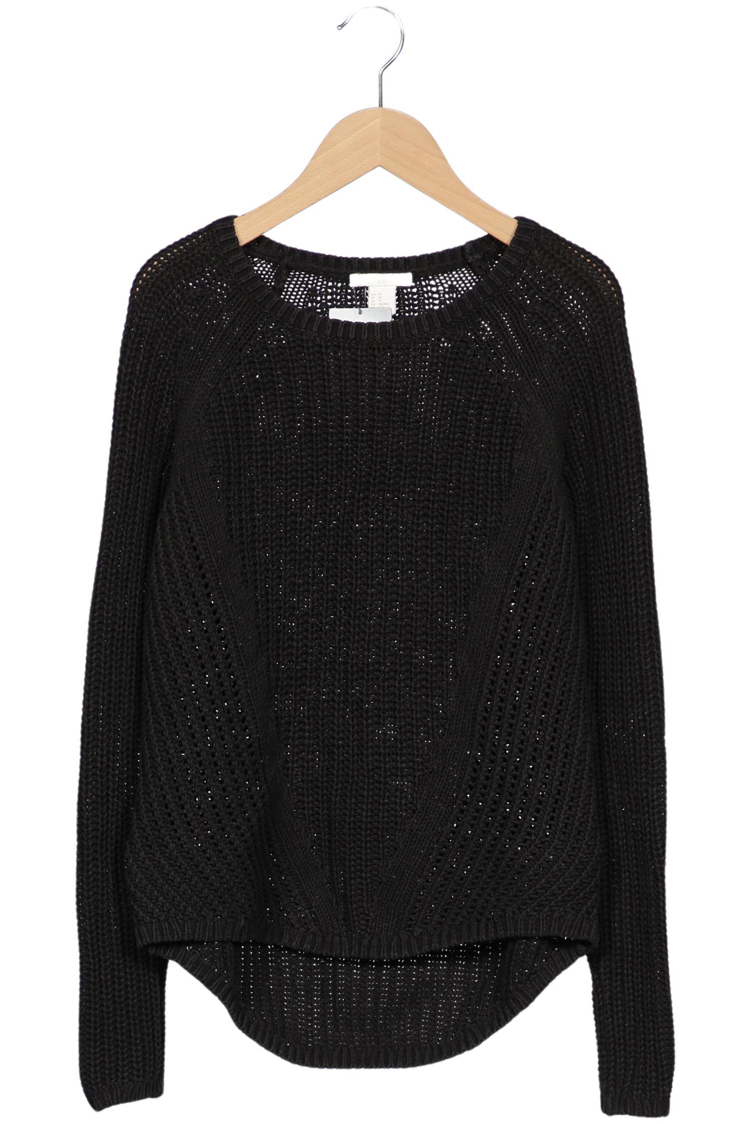 

H&M Damen Pullover, schwarz, Gr. 34
