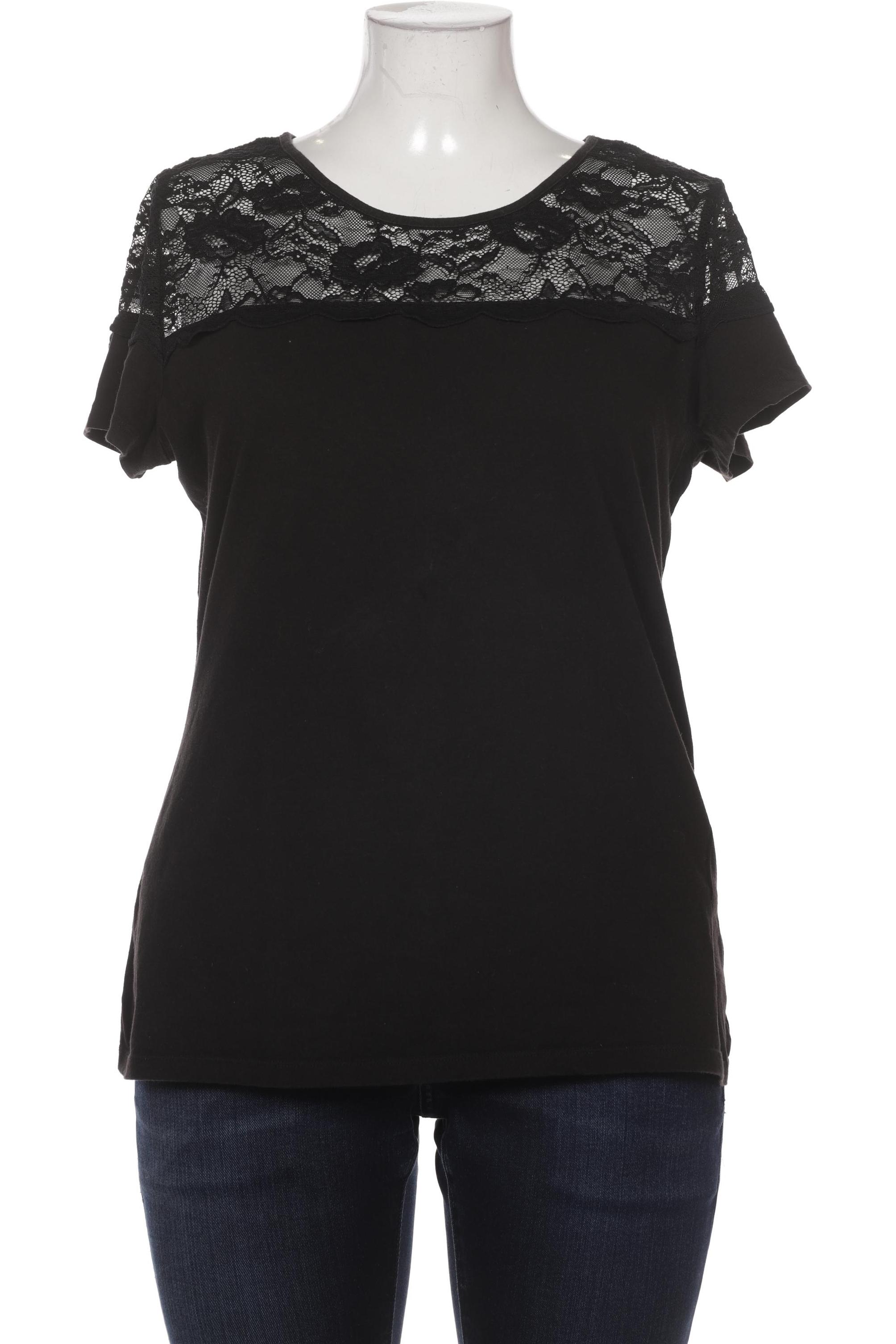 

H&M Damen T-Shirt, schwarz, Gr. 44