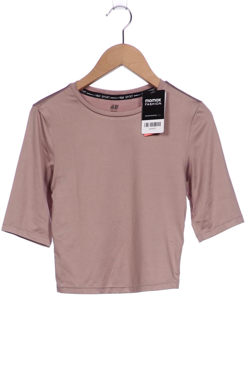 

H&M Damen T-Shirt, beige, Gr. 34