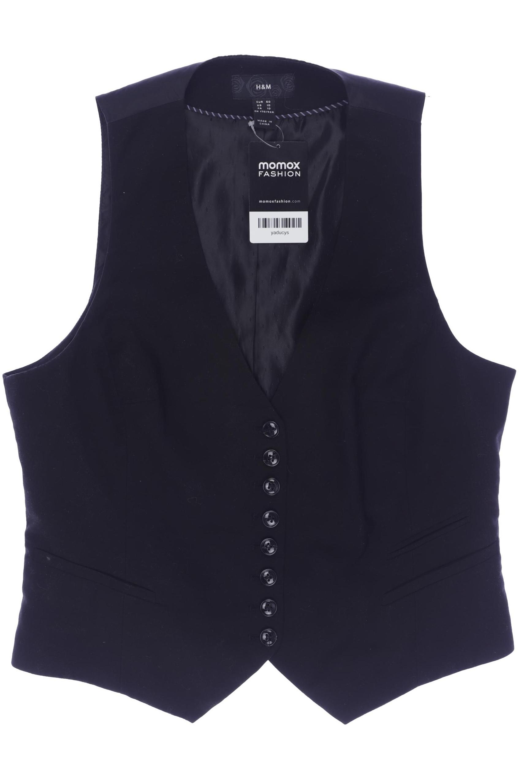 

H&M Damen Weste, schwarz, Gr. 40