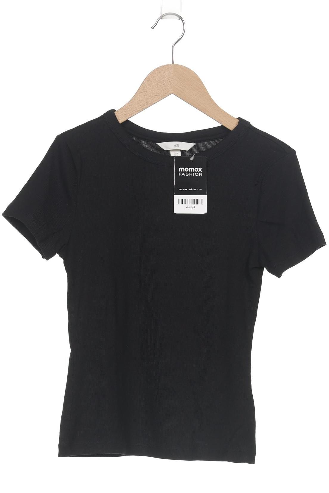 

H&M Damen T-Shirt, schwarz, Gr. 36